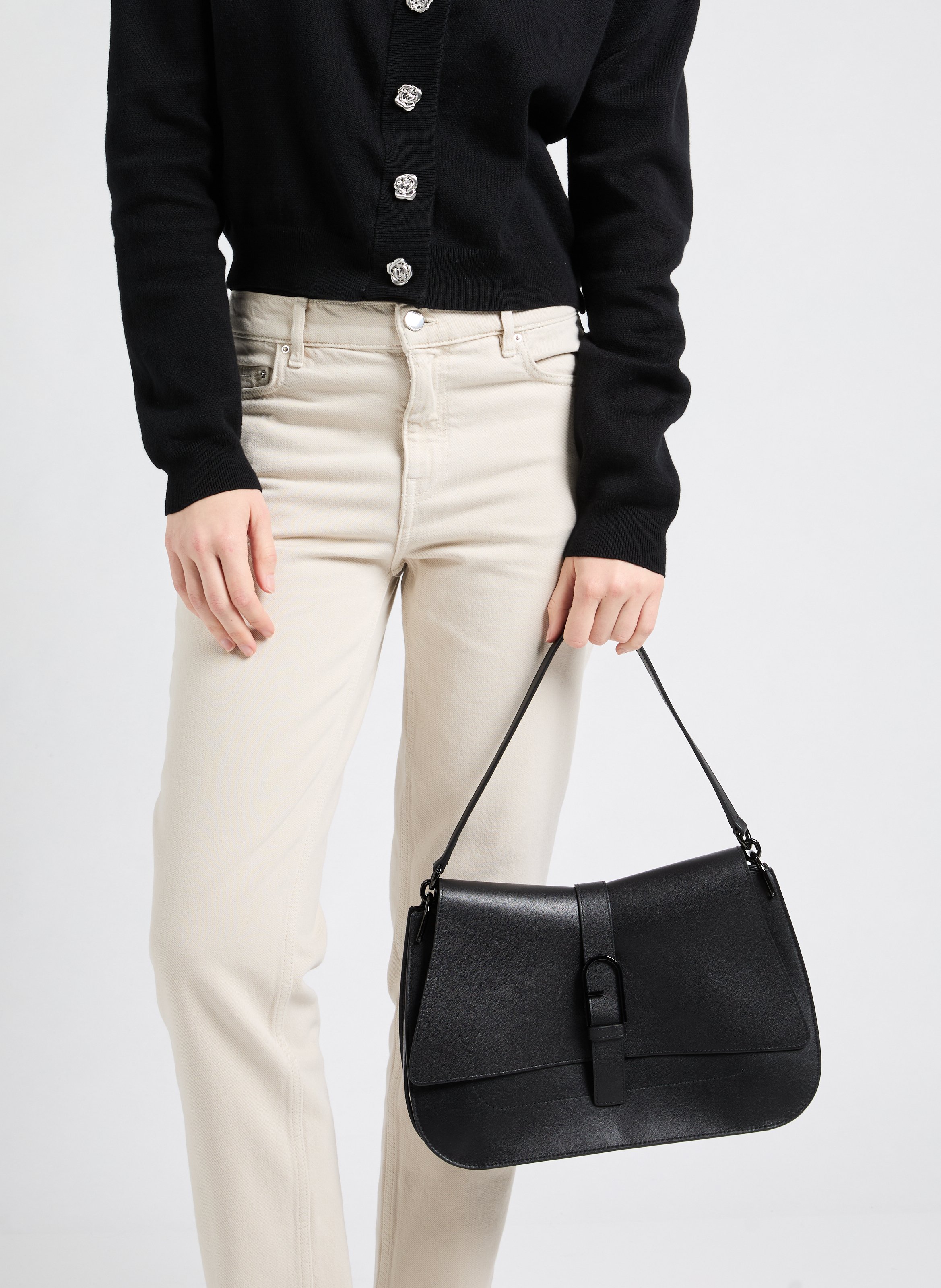 Sac à main Flow Top FURLA Noir