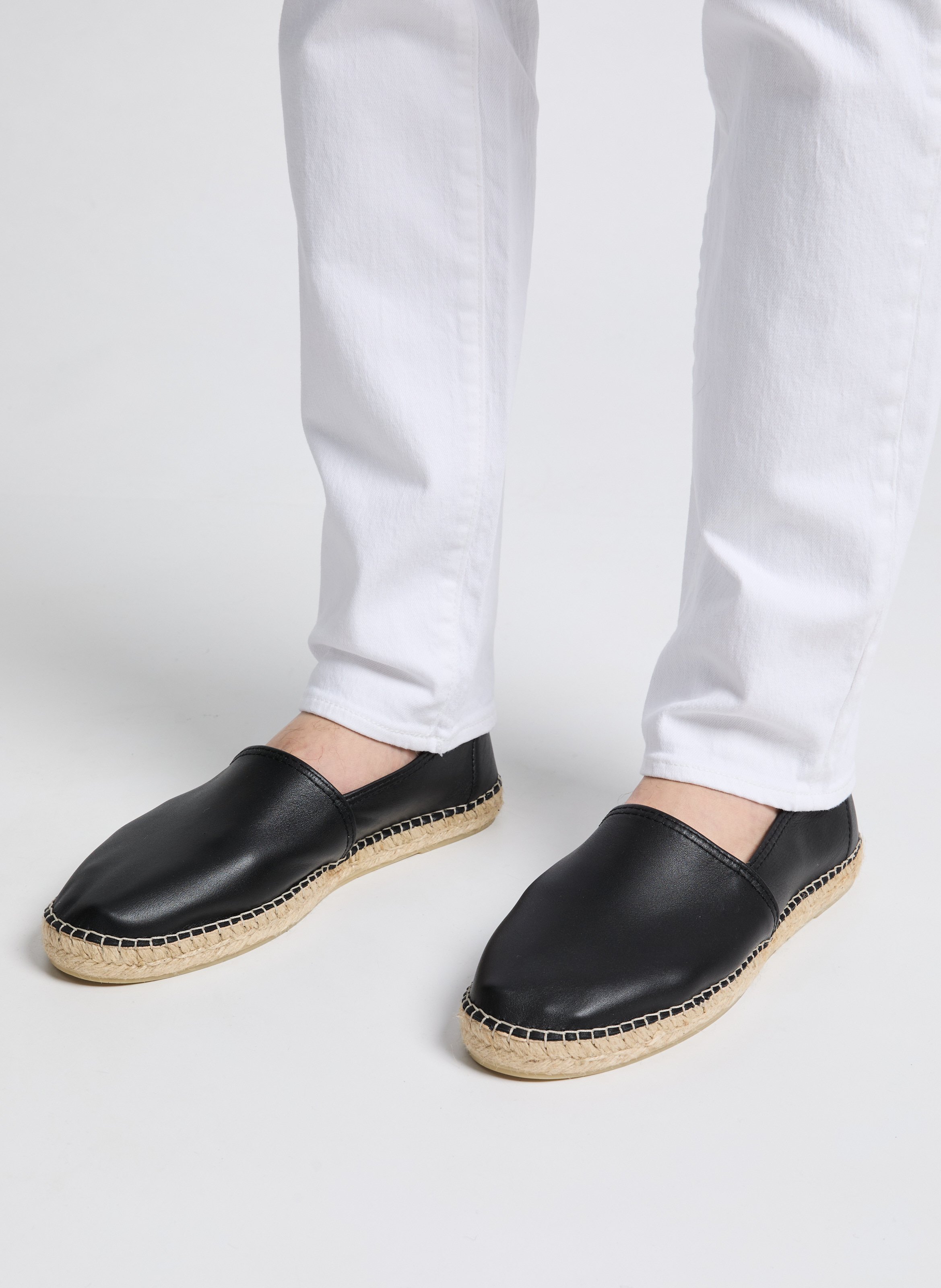 Leather espadrilles SAISON 1865 Black