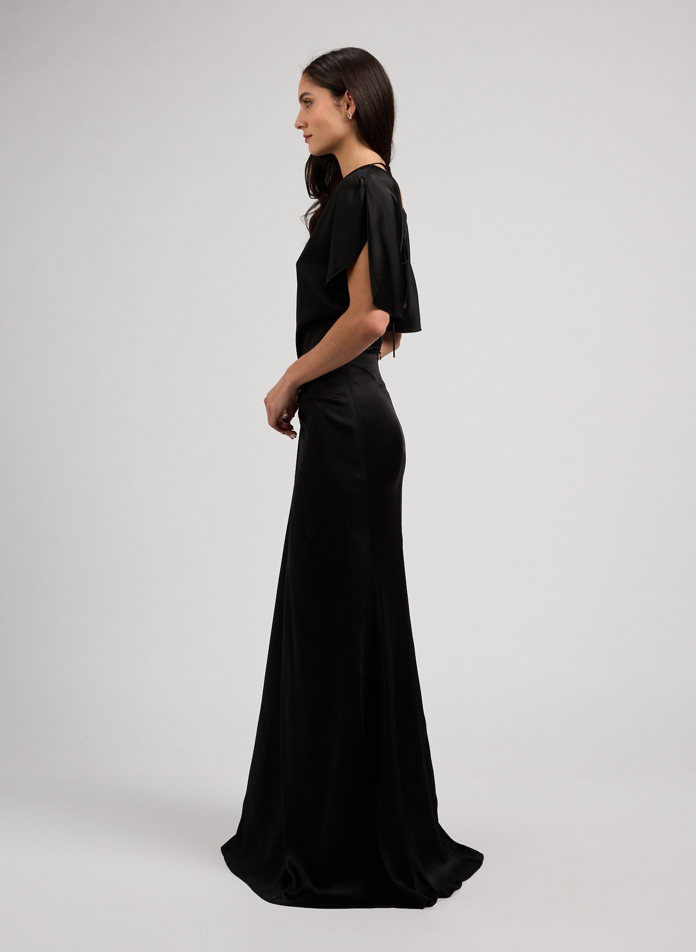Flowing maxi dress VICTORIA BECKHAM Black