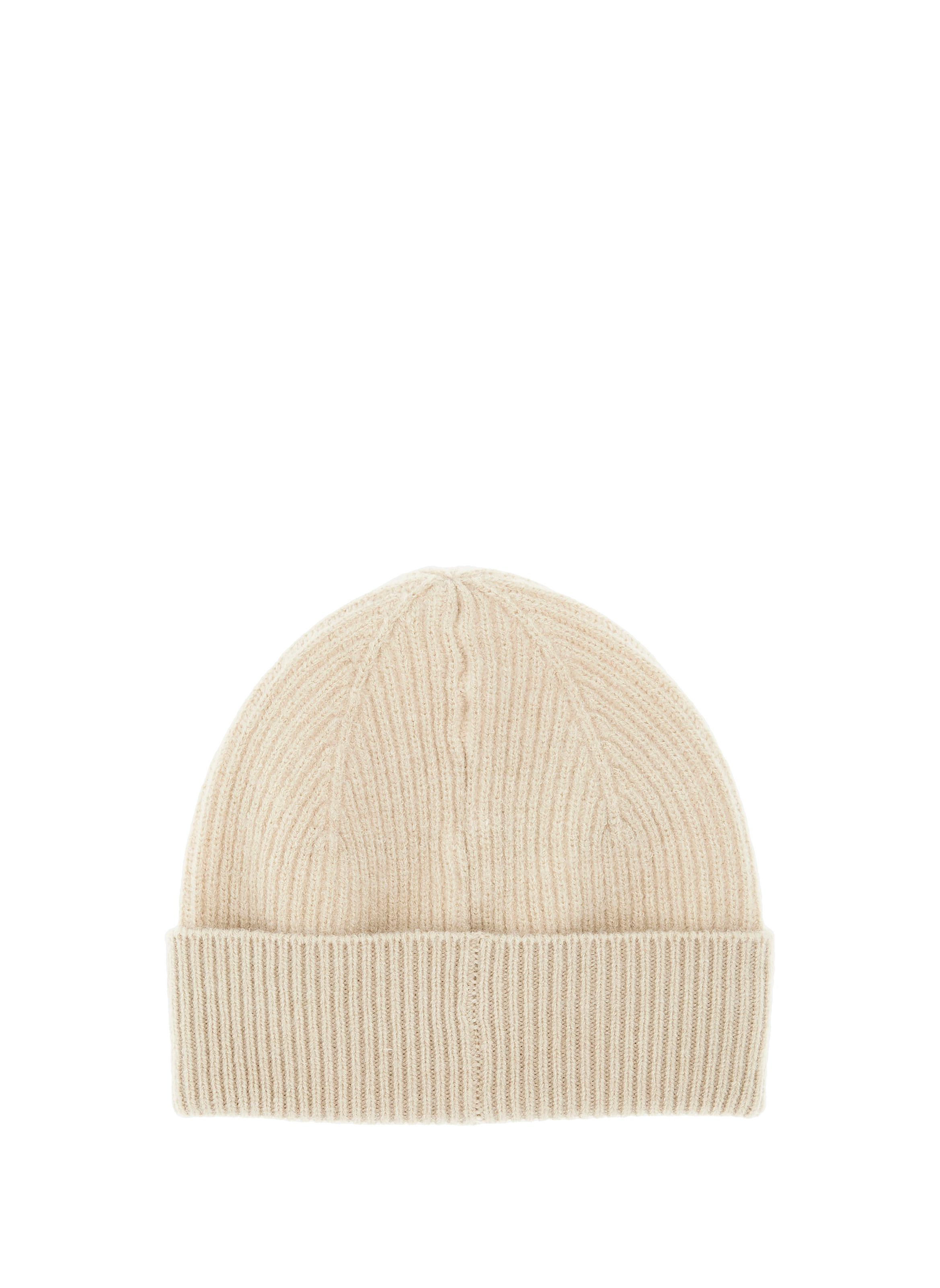Ribbed cuffed beanie GUESS Beige