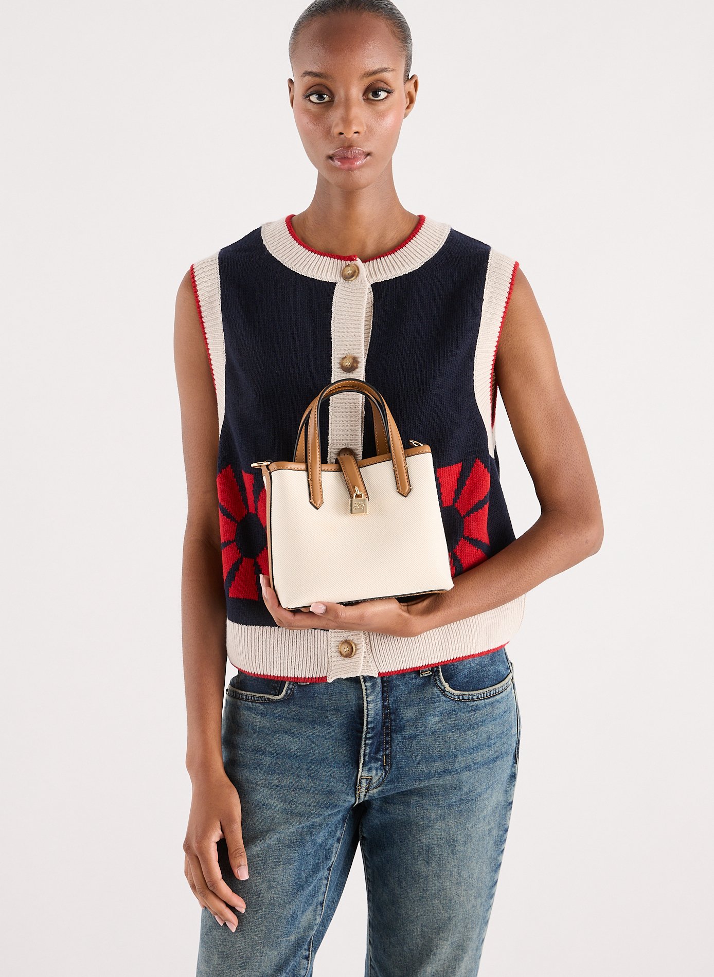 Mini cabas Autograph Padlock KARL LAGERFELD Multicolore