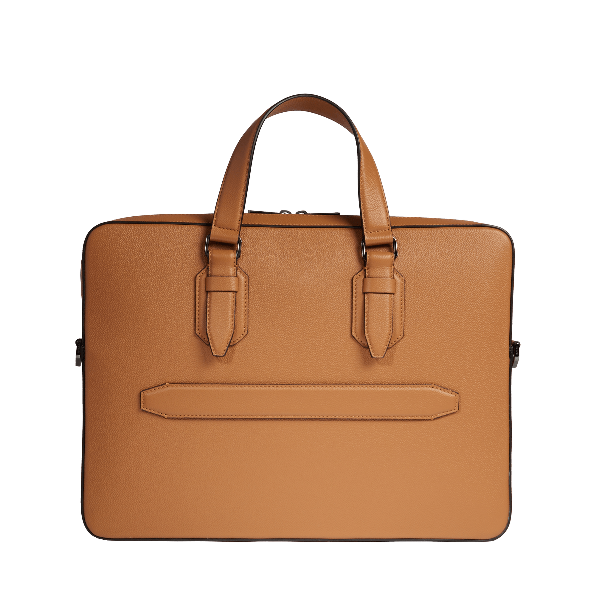 Porte-documents zippé 14" charlie de lancel en cuir LANCEL Marron