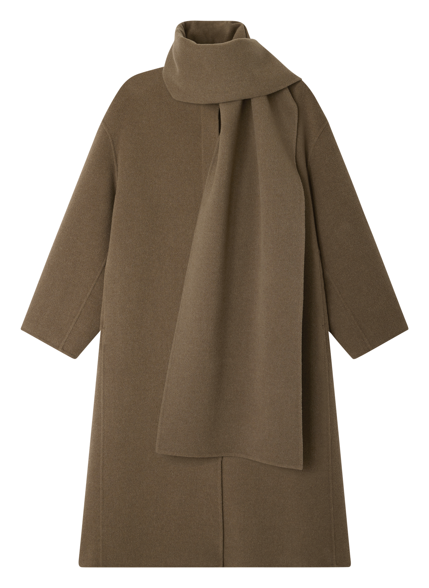 Manteau oversize en laine mélangée finn SOEUR Beige