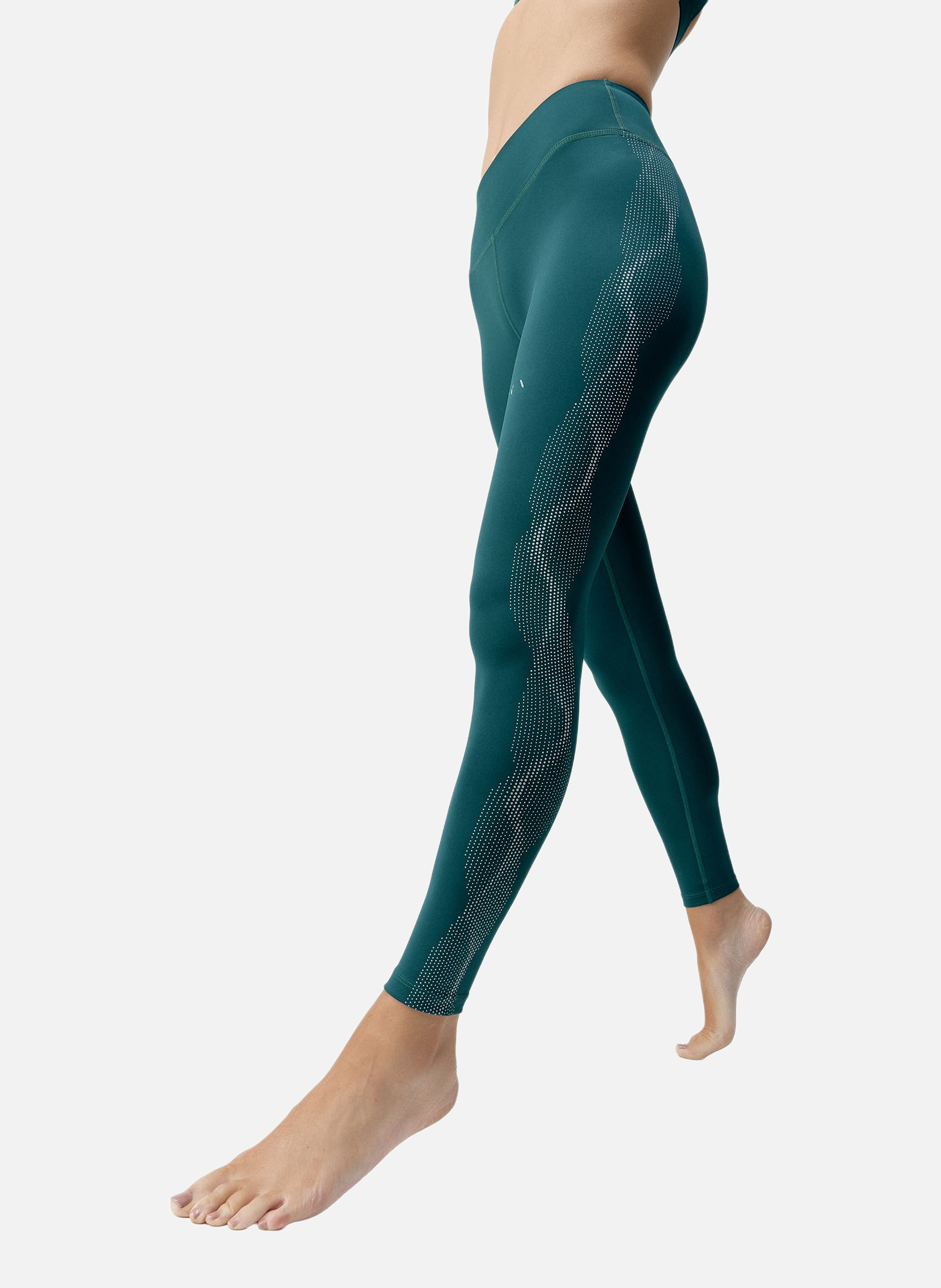 Legging de sport long performance kishi BORN LIVING YOGA Vert