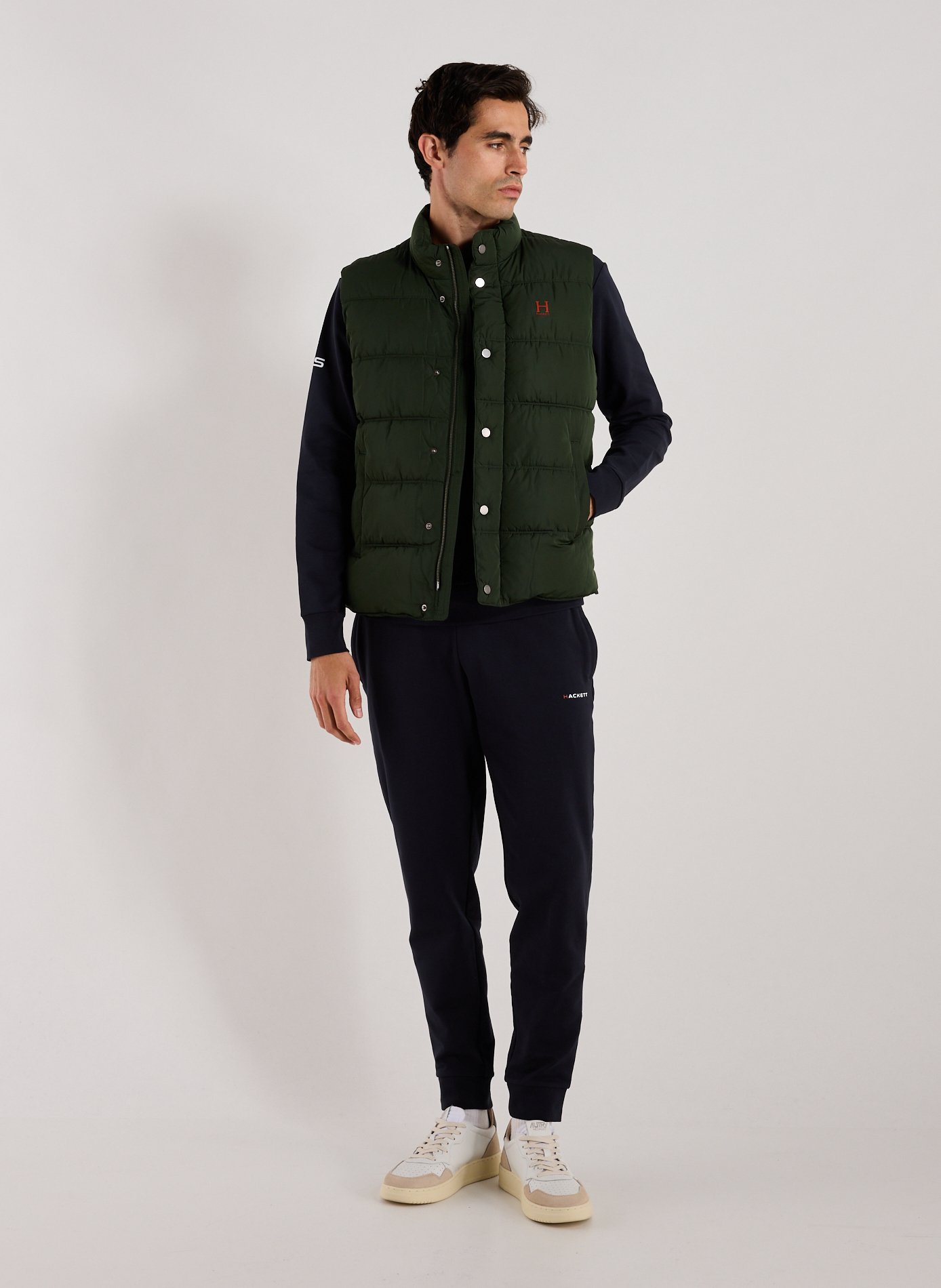 Padded gilet HACKETT Green