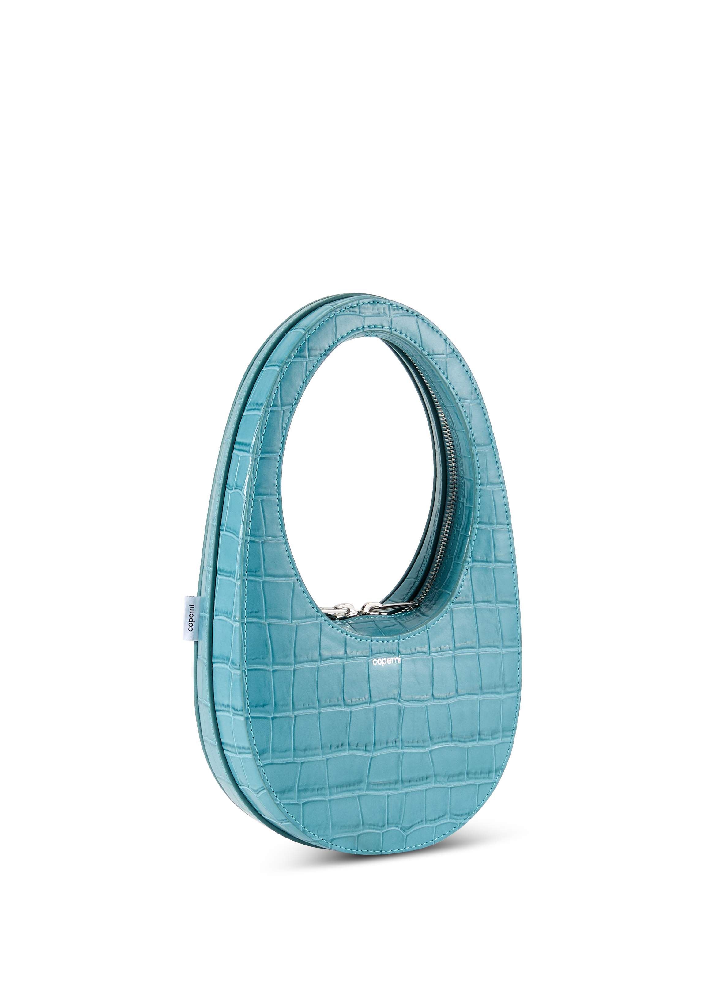 Crocodile leather handbag COPERNI Blue