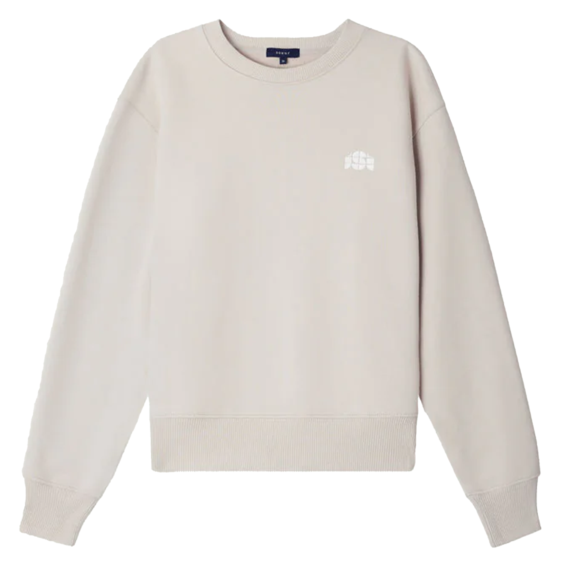 Sweat droit en coton bio Donatien SOEUR Blanc