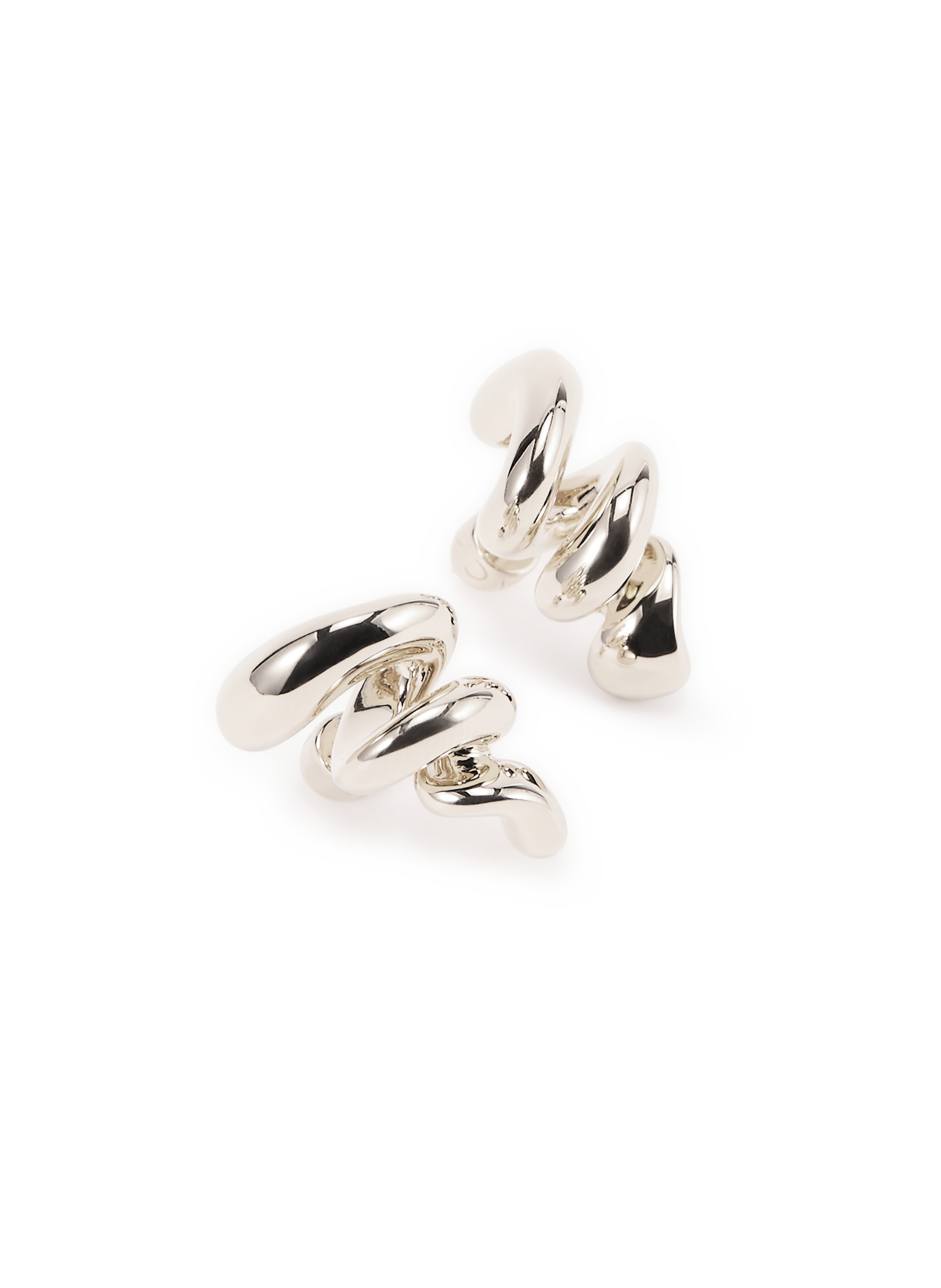 Boucles d'oreille Coil Crawler en argent MARIA BLACK Argent