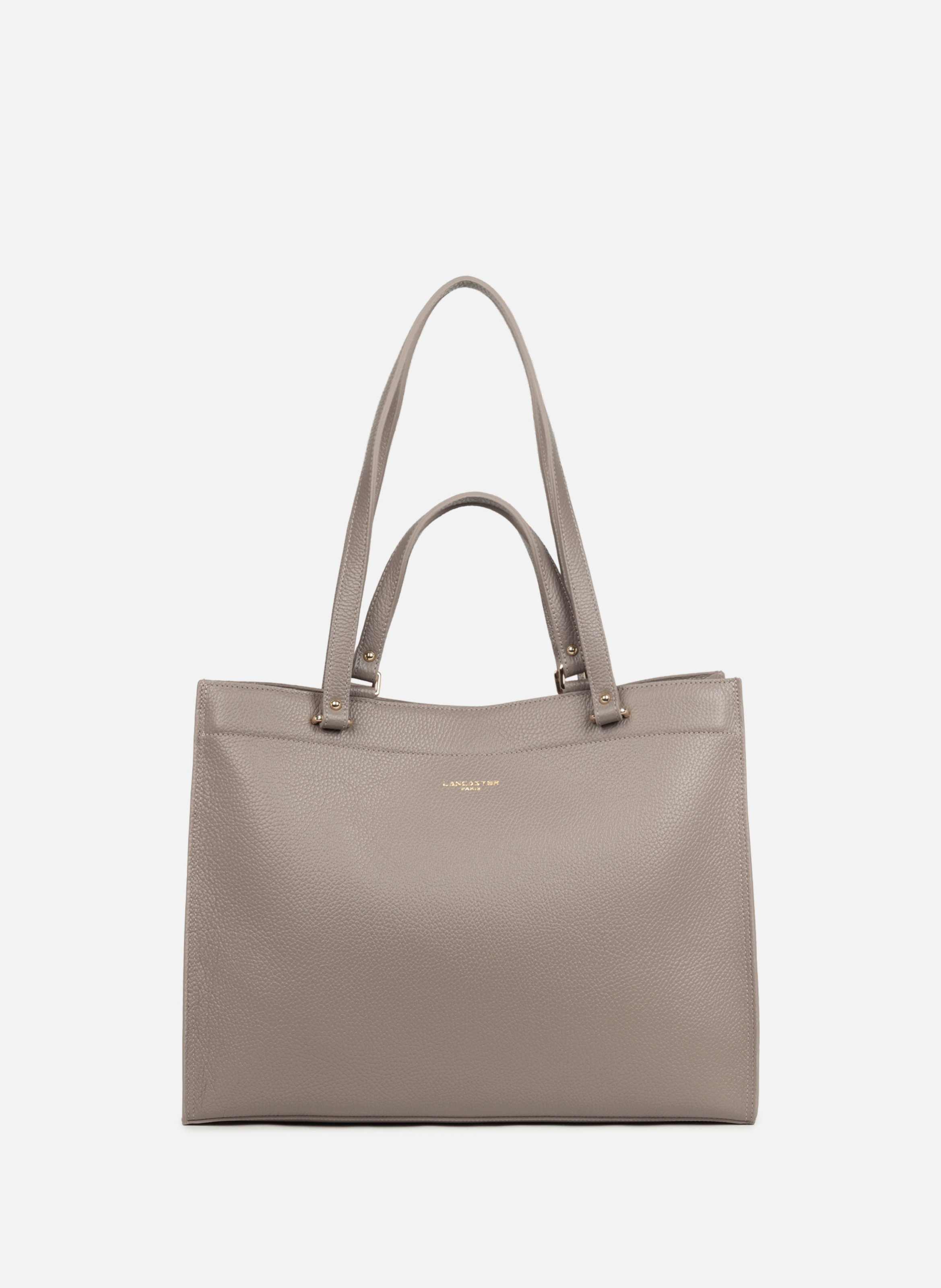 Extra large tote bag - foulonné double LANCASTER Grey