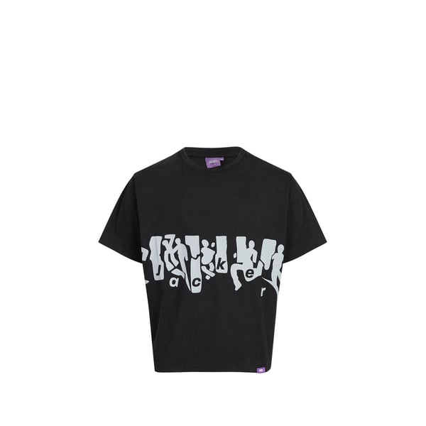 T-shirt droit imprimé en coton T-shirt droit imprimé en coton