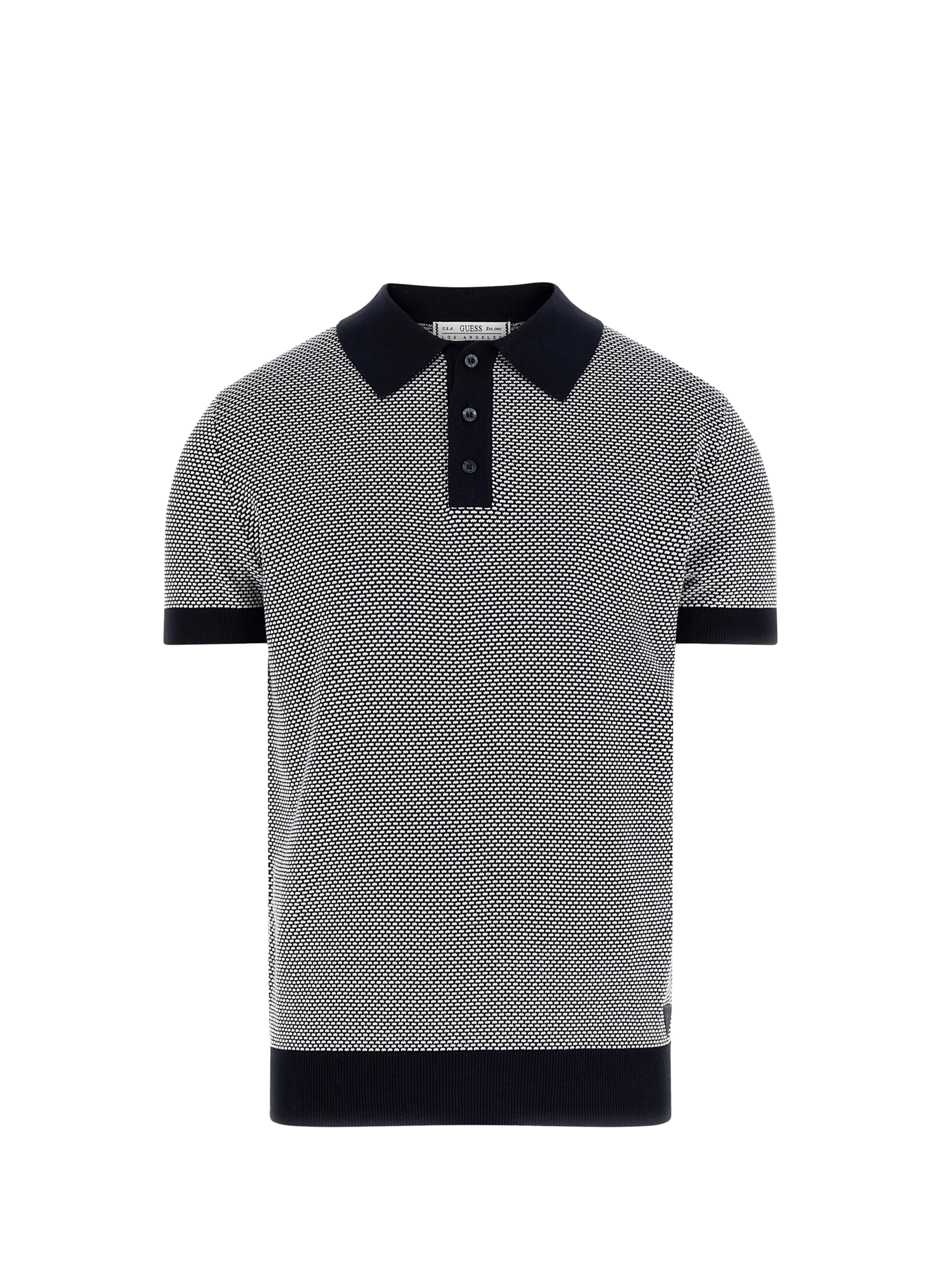 Striped cotton polo shirt GUESS Blue