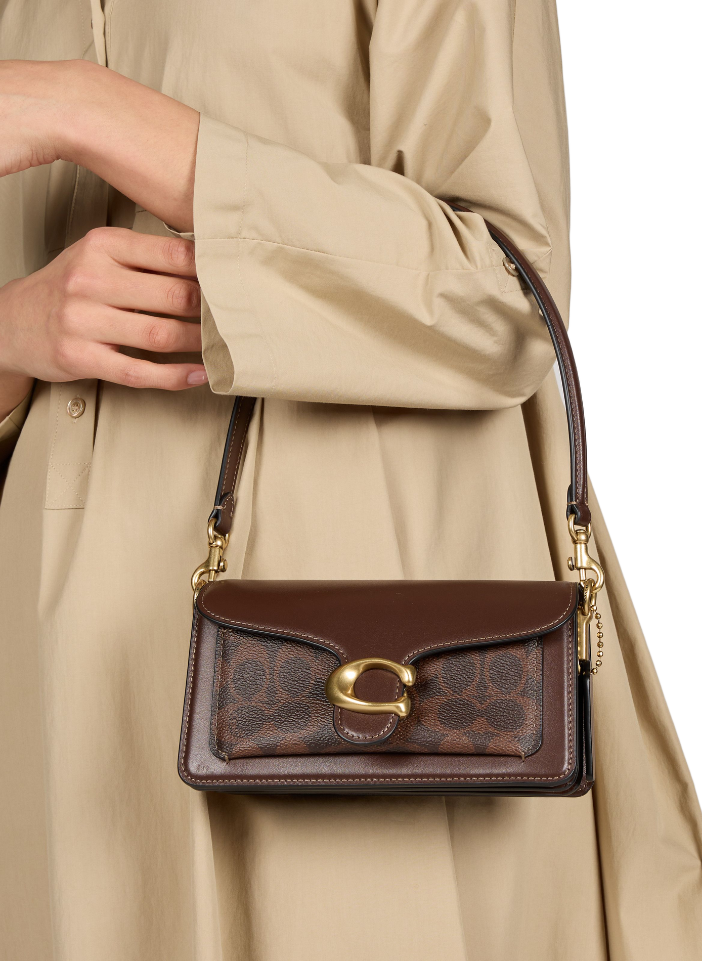 Signature Tabby Shoulder Bag COACH Brown