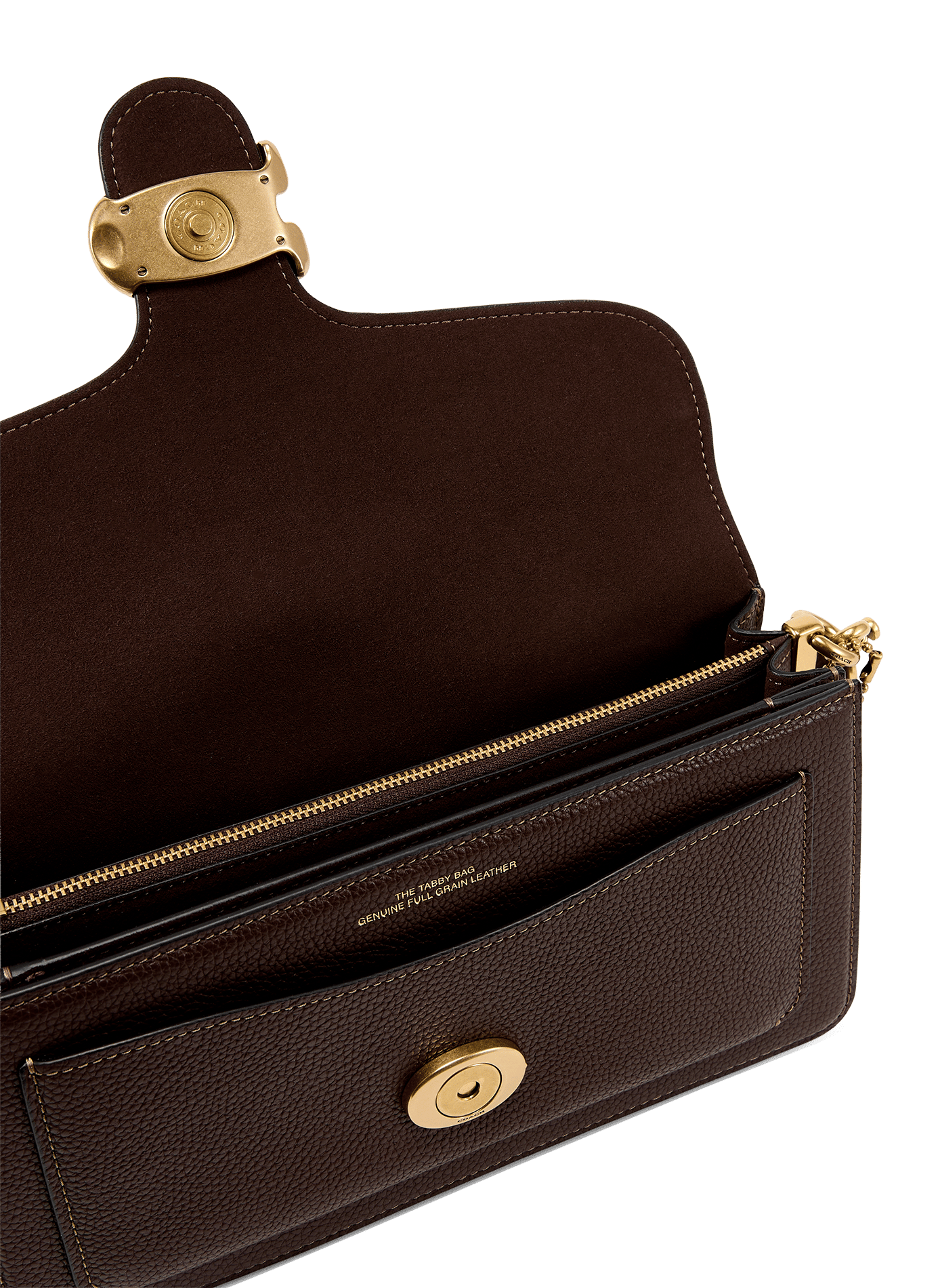 Tabby grained leather bag COACH Brown