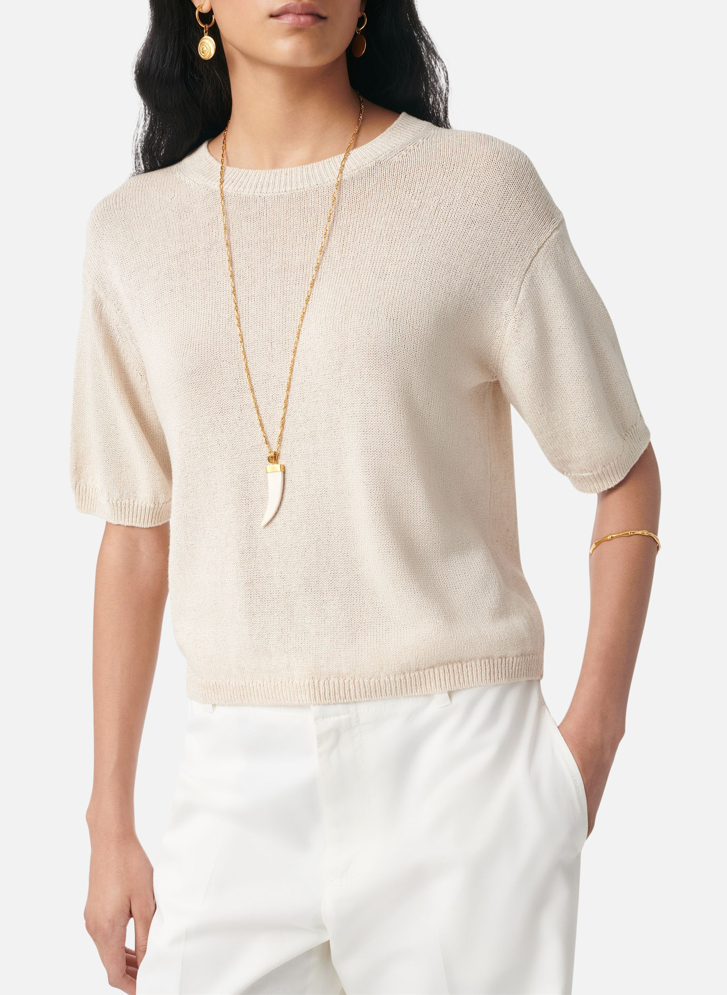 Pull gabria VANESSA BRUNO Blanc