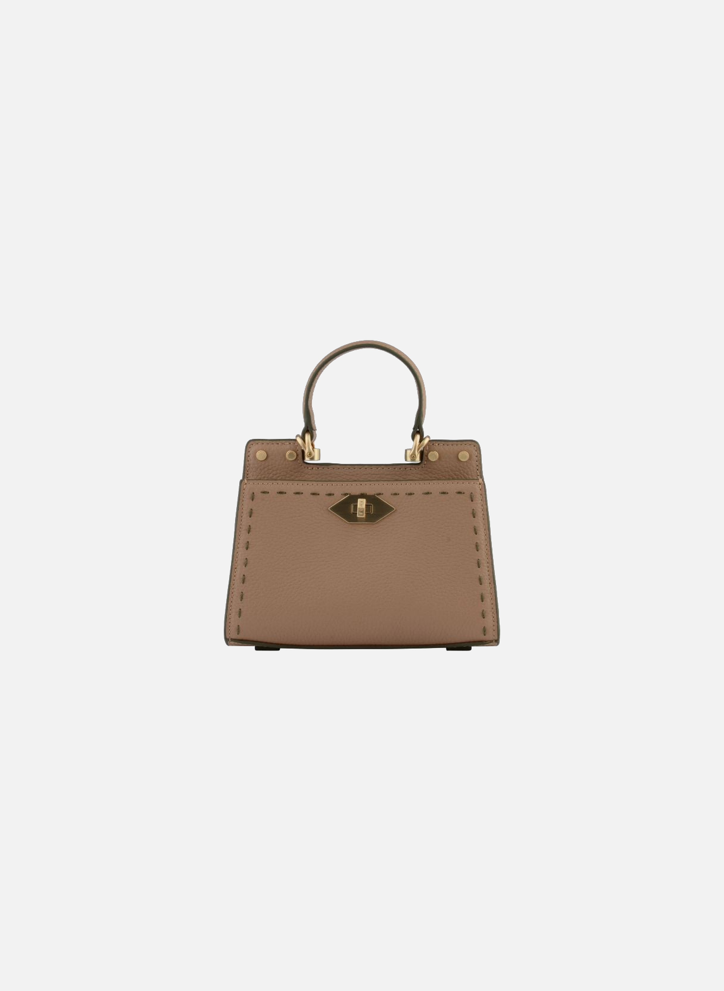 Trianon | sac à main micro en cuir de vachette POURCHET Kaki