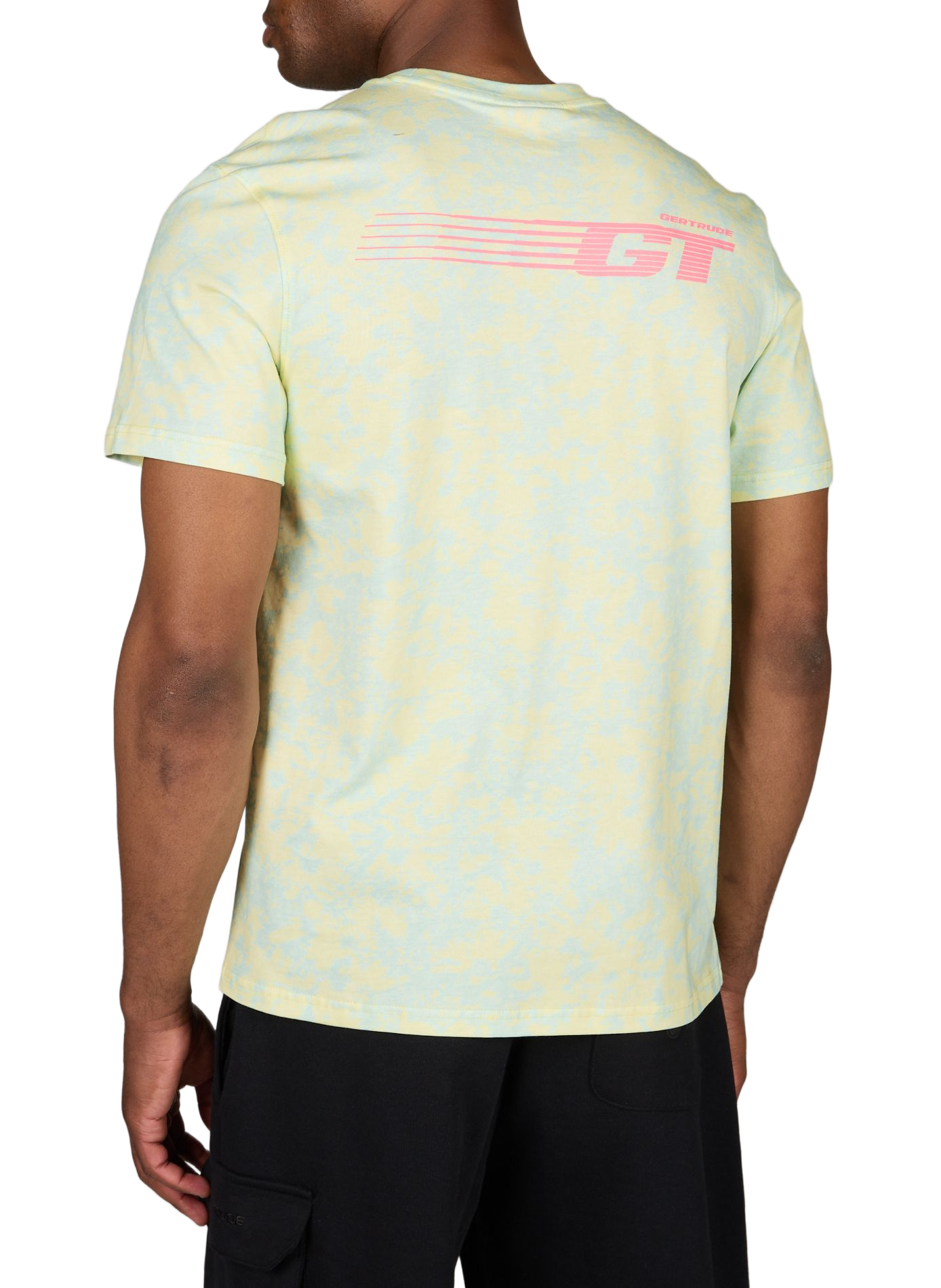 Straight printed cotton T-shirt GERTRUDE ET GASTON Green