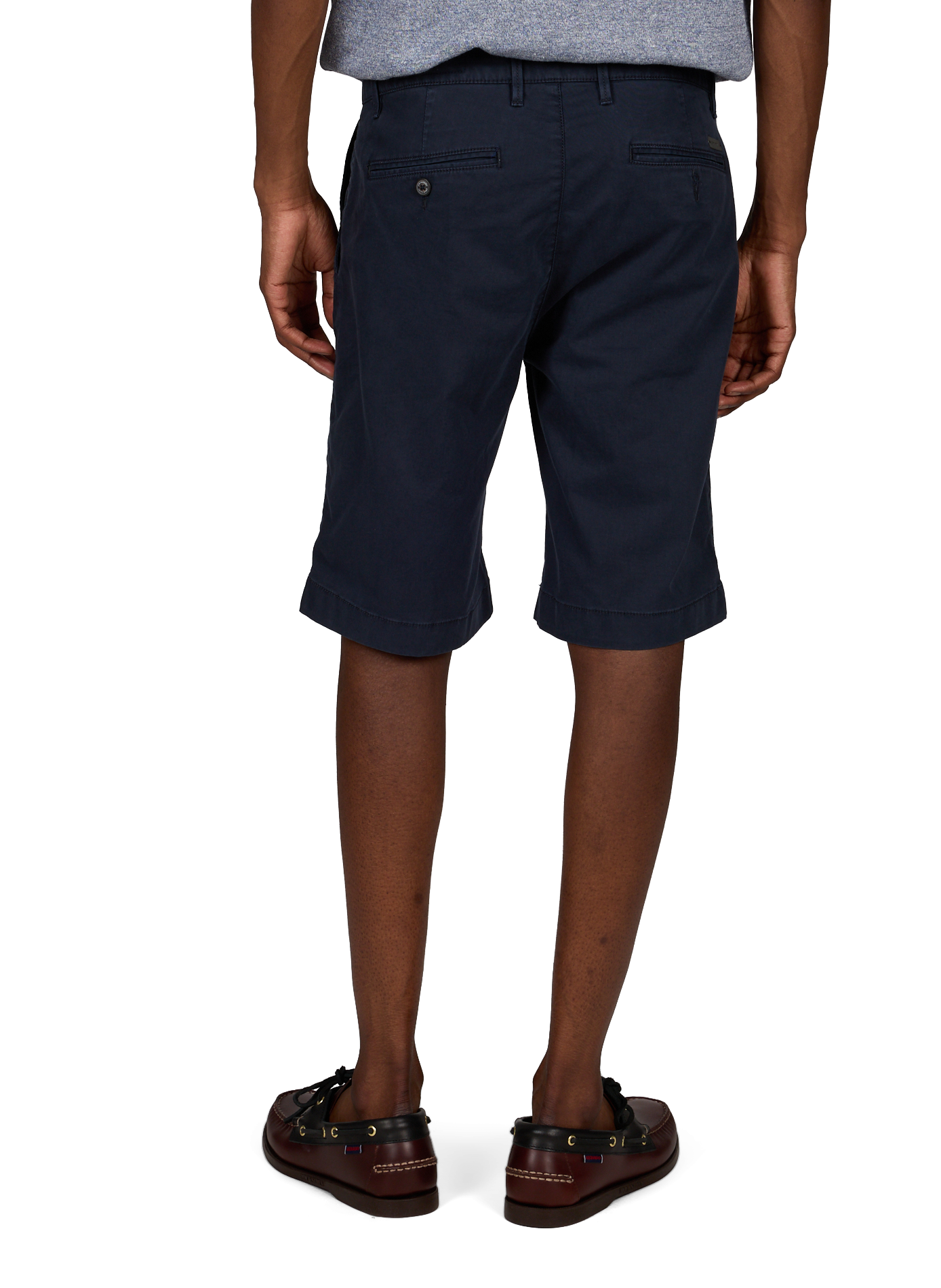 Straight cotton shorts PIERRE CARDIN Blue