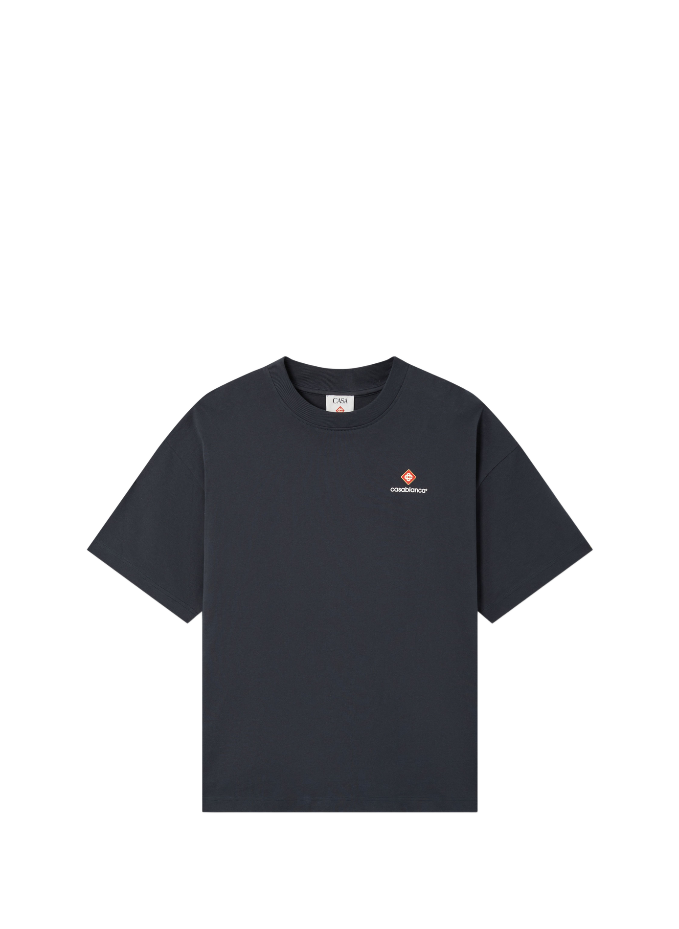 Weites T-Shirt mit Baumwolllogo CASABLANCA PARIS Mehrfarbig