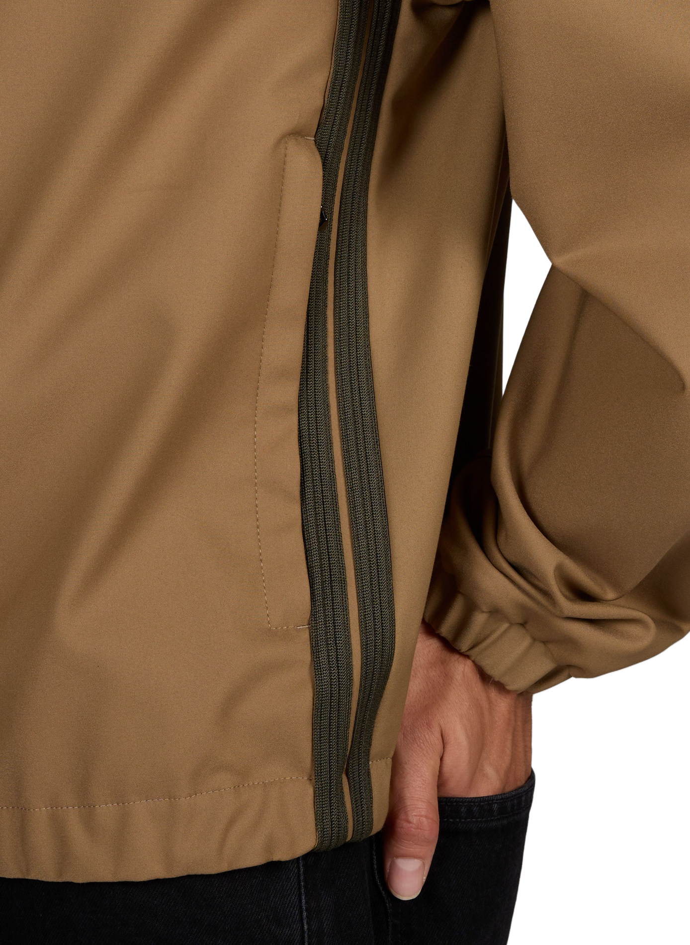 Fourioun straight cotton blend jacket MONCLER Beige