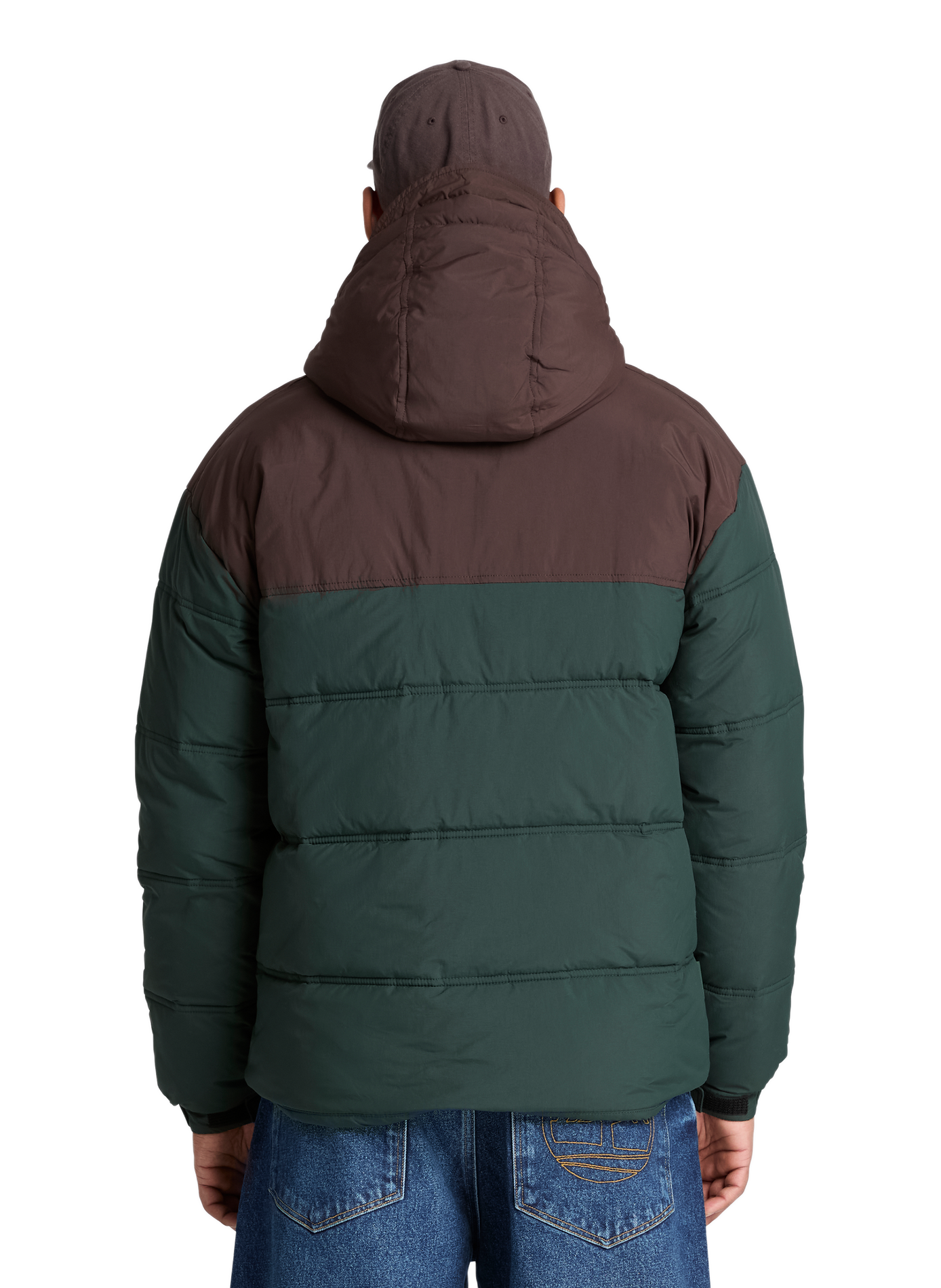 Kurze gesteppte Daunenjacke TIMBERLAND Grun