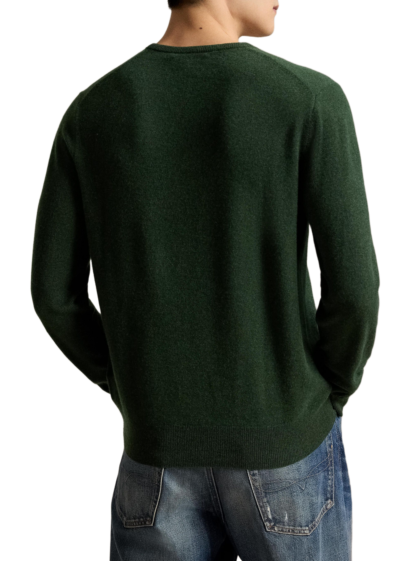 Pull col rond en laine | Vert POLO RALPH LAUREN Homme