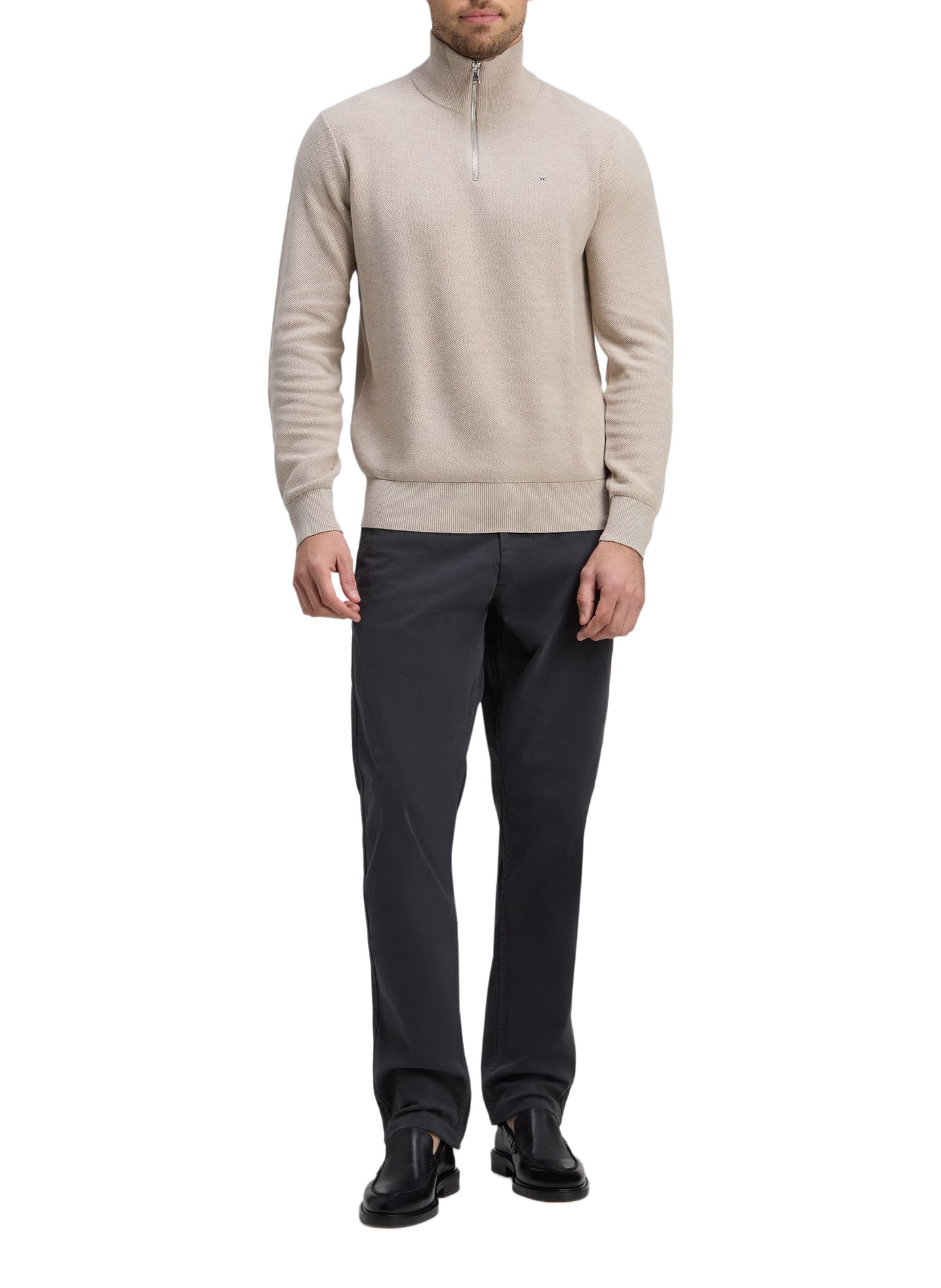 Pantalon chino droit en coton mélangé EDEN PARK Khaki