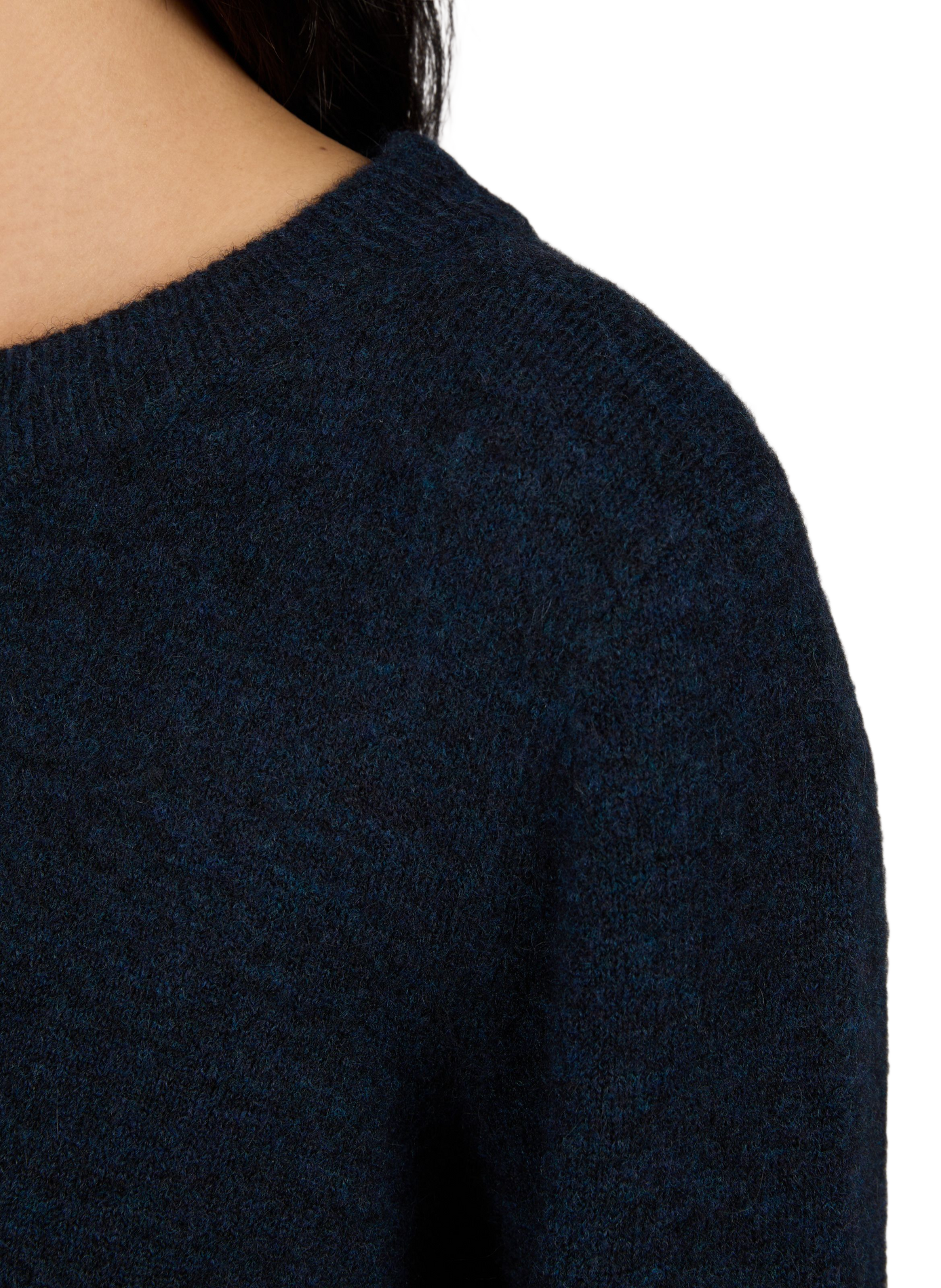Straight-fit sweater in a wool and alpaca blend CLOSED Blue