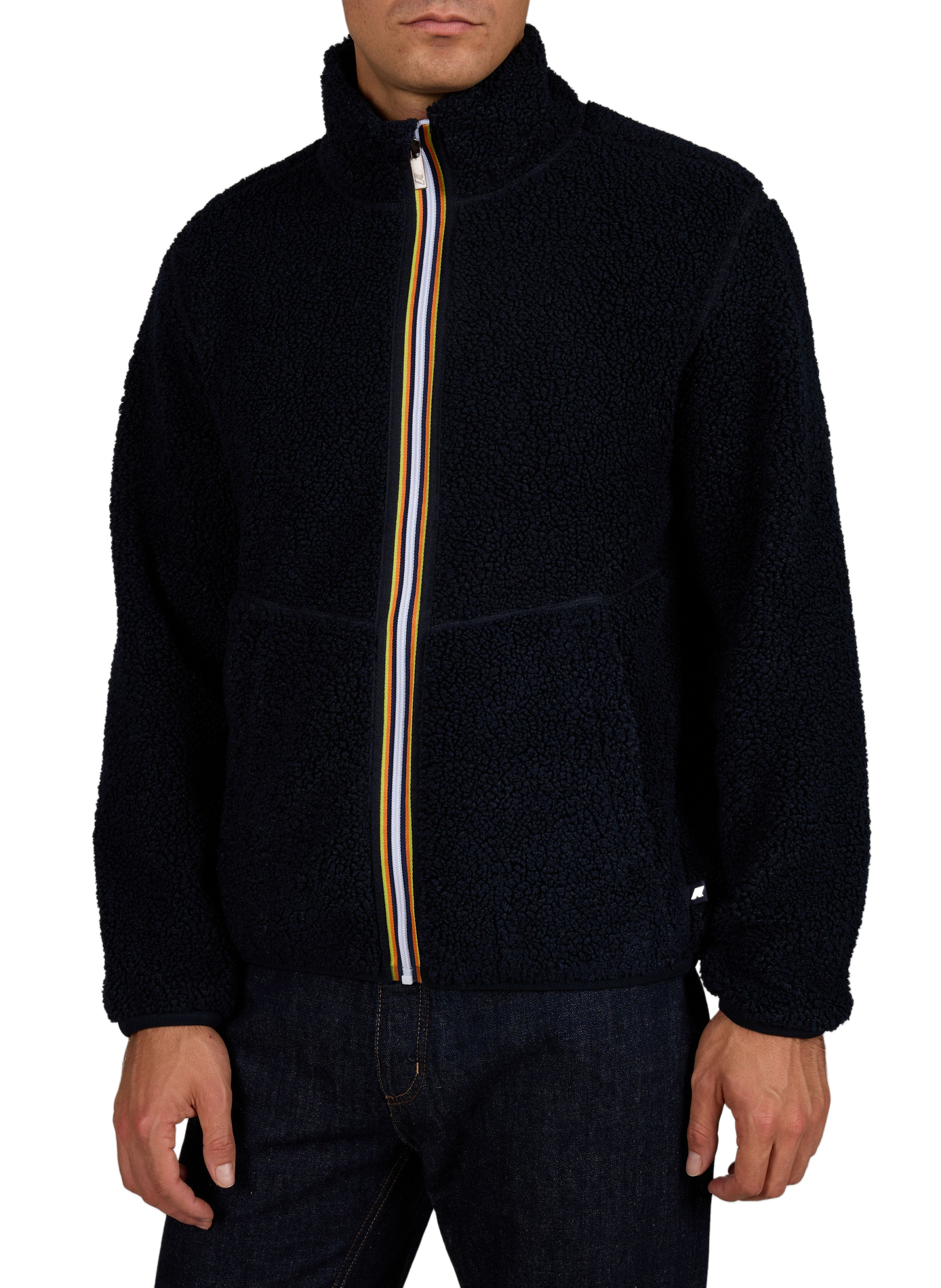 Pascal Reversible Double Sherpa Fleece Jacket K-WAY Blue