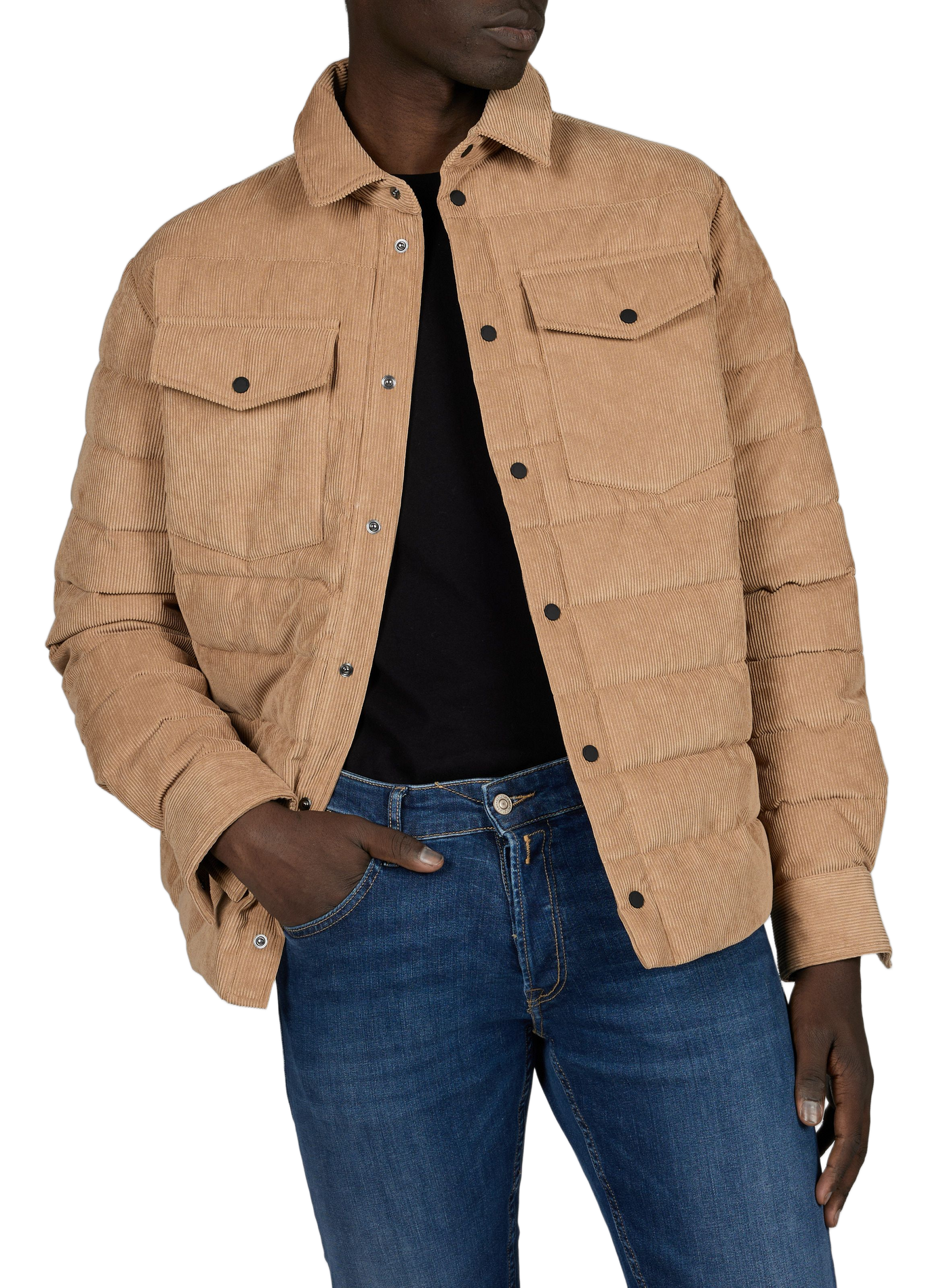 Jens straight ribbed jacket | Beige SAVE THE DUCK Men