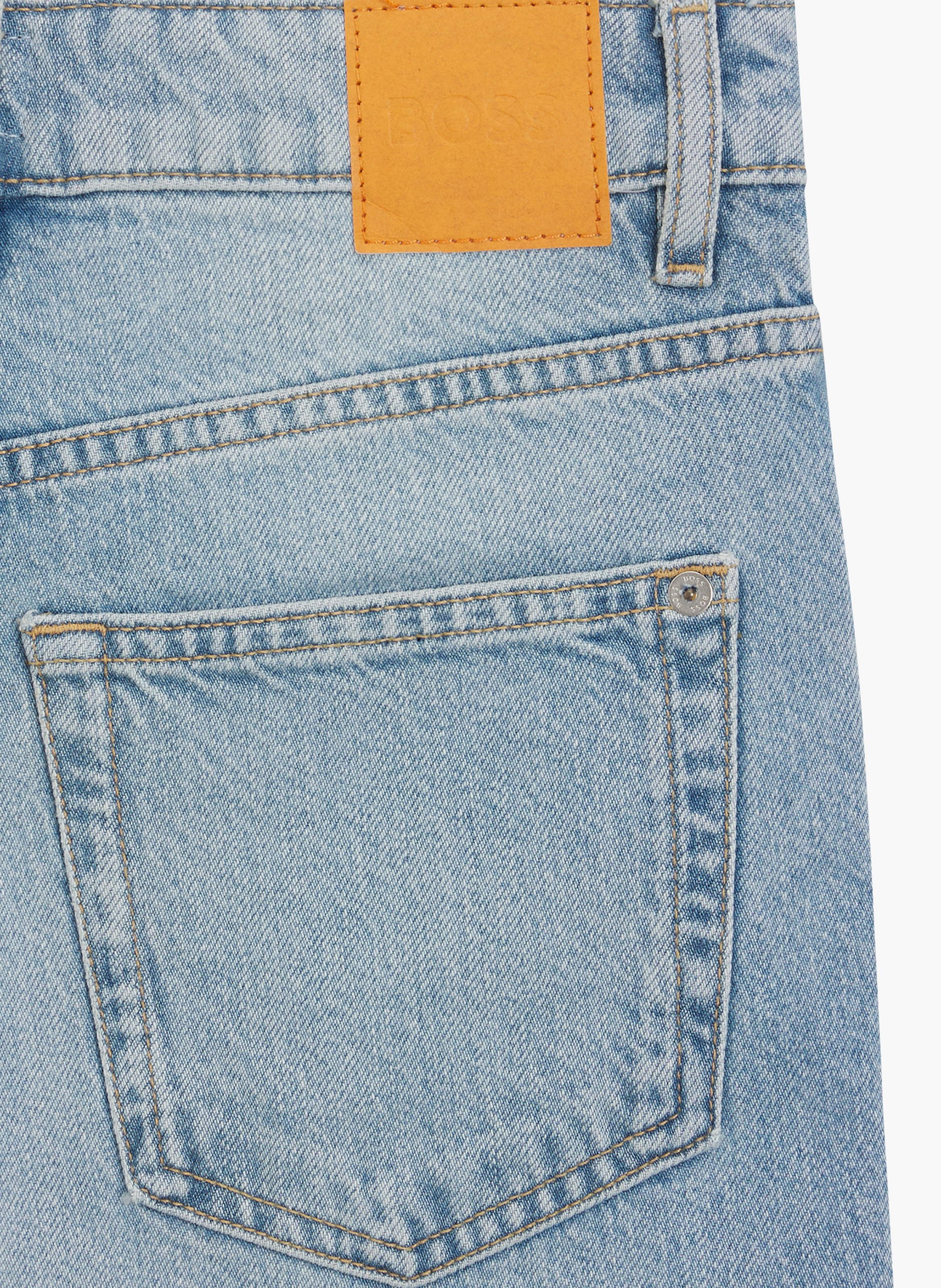 Jean slim en coton mélangé BOSS Bleu
