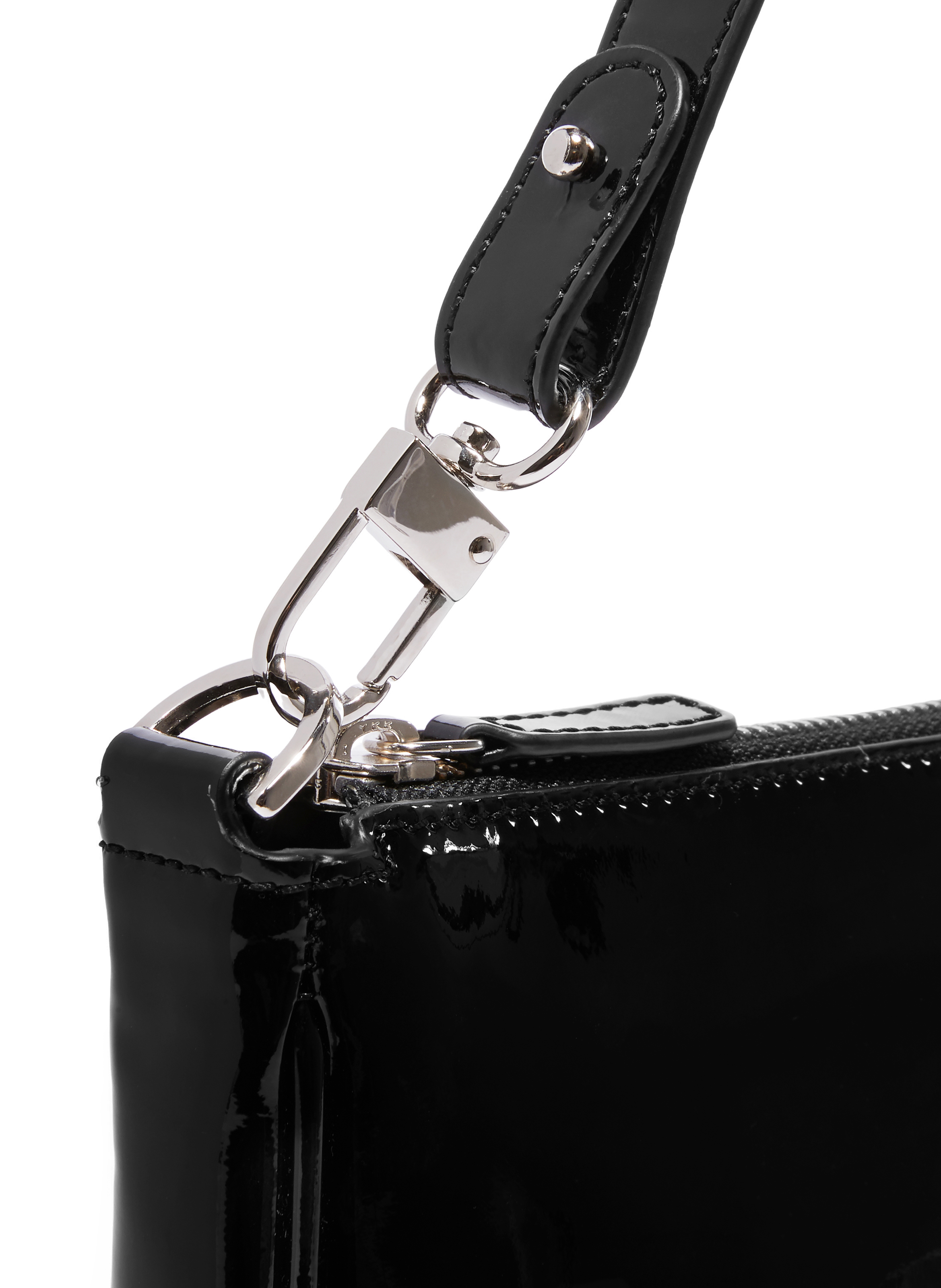 Sac baguette Rachel en cuir BY FAR Noir