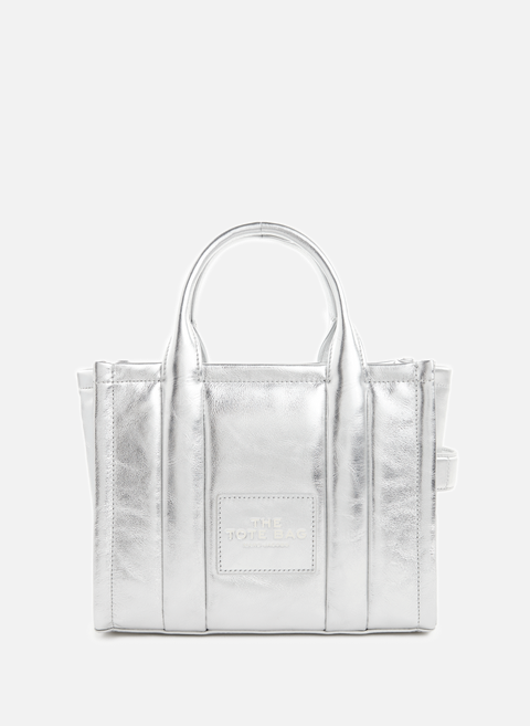 The mini tote bag silver marc jacobs 