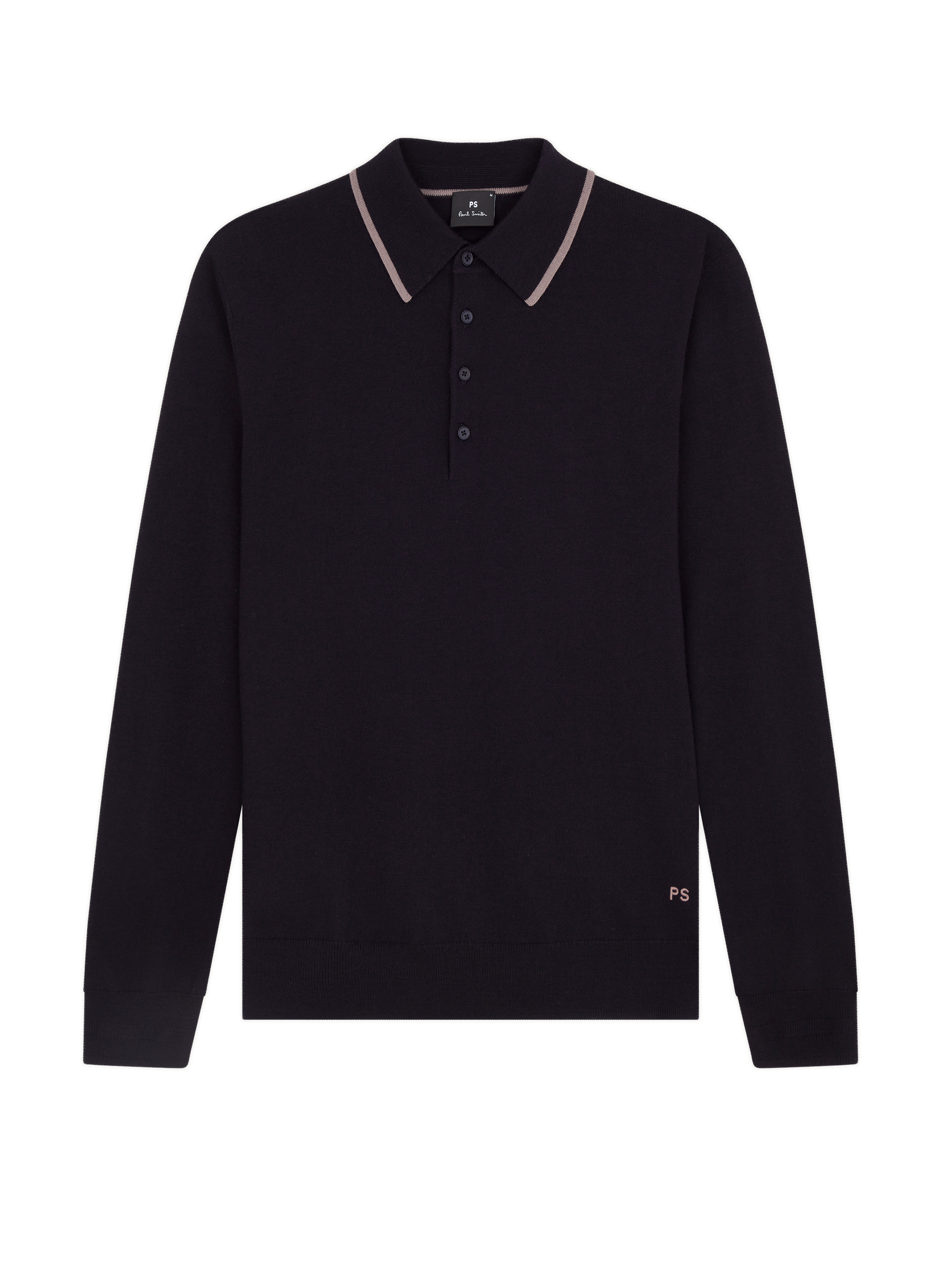 Pull avec liseré sur col