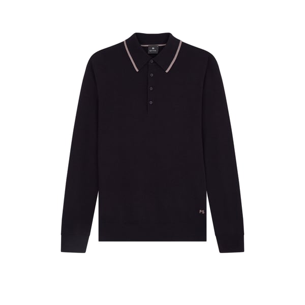 Pull avec liseré sur col