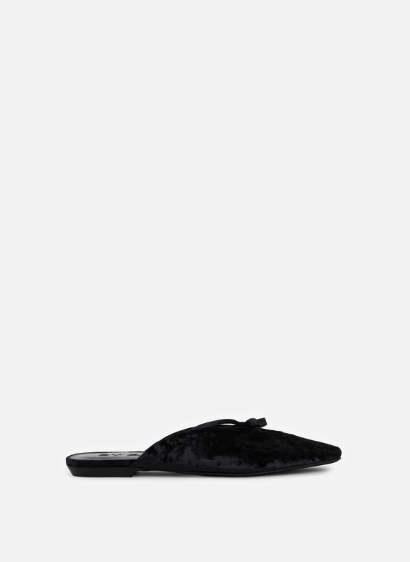 BY FAR Leather mules  Black