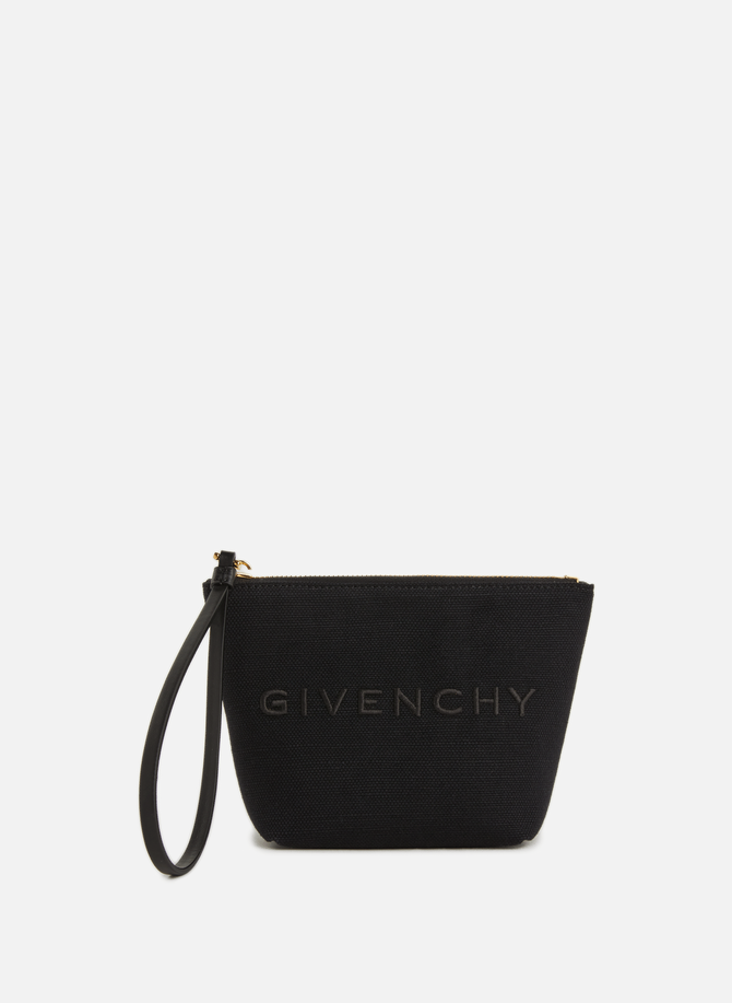 GIVENCHY linen and cotton clutch