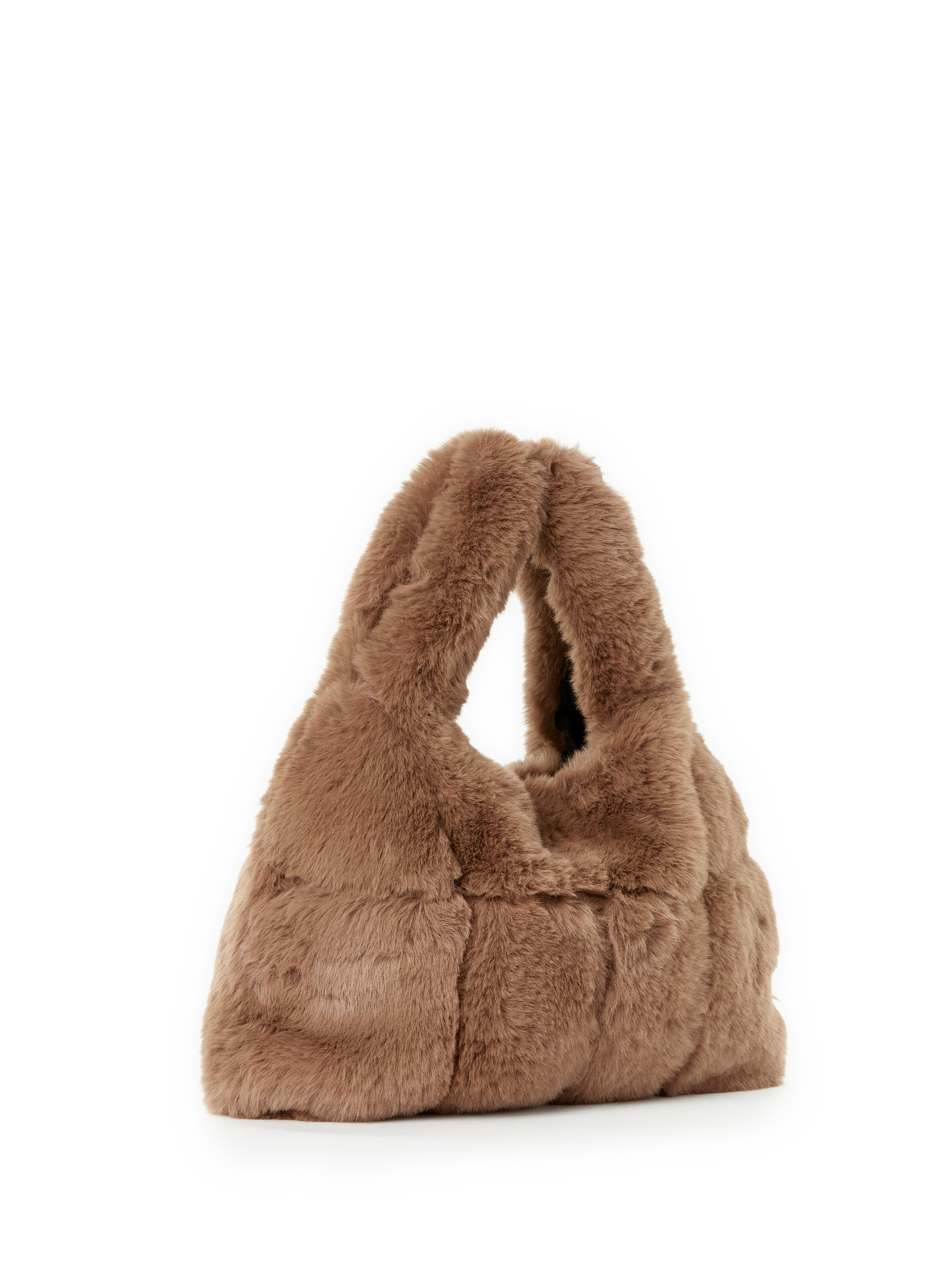 Fur handbag AU PRINTEMPS PARIS Beige