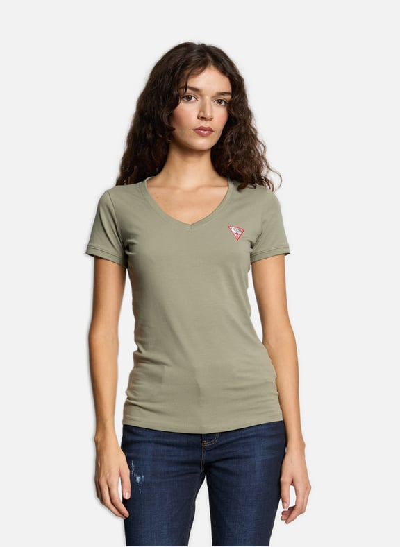 Cotton T-shirt Green by GUESS GUESS Cotton T-shirt Green