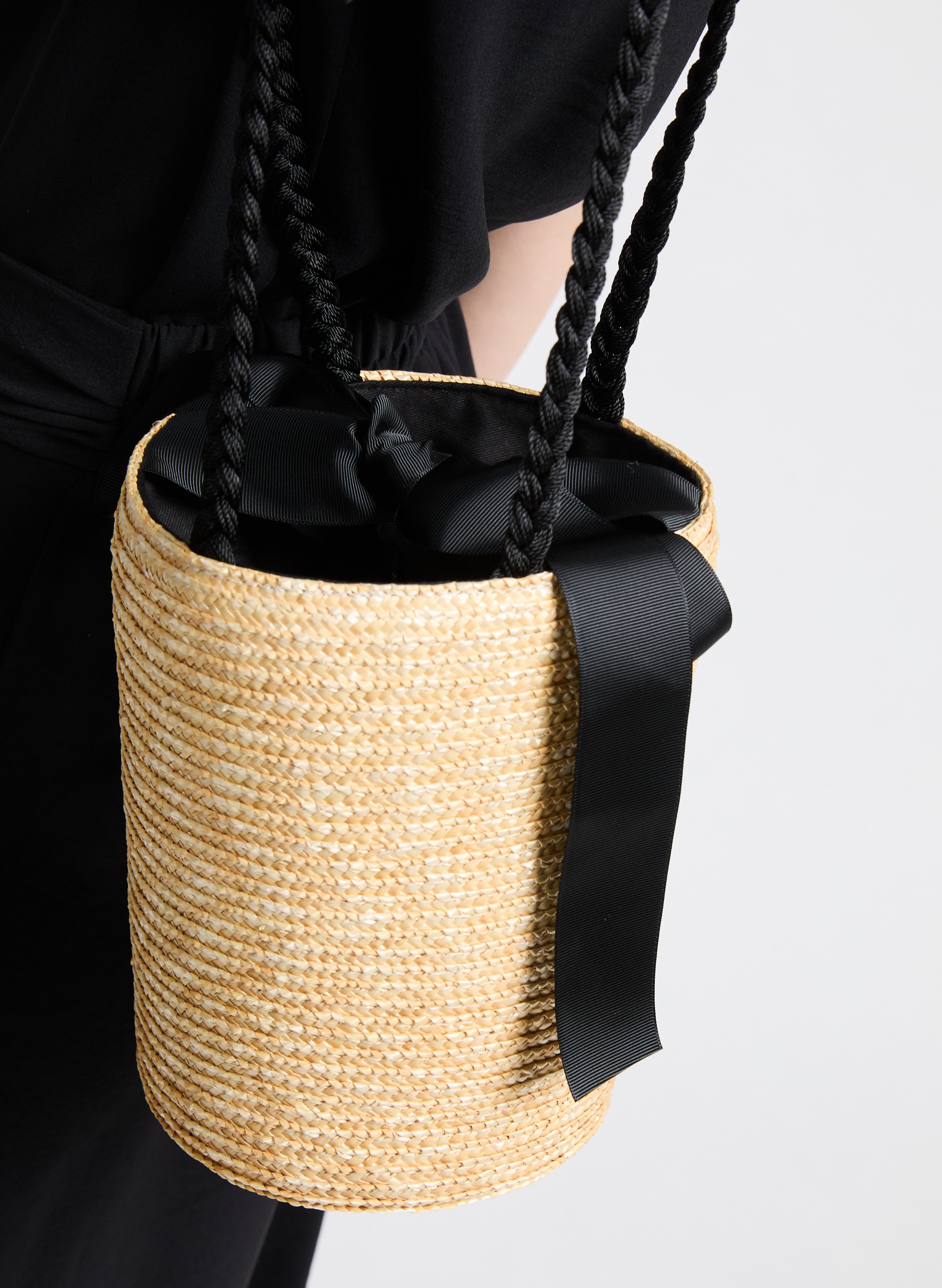 Panier en paille AU PRINTEMPS PARIS Beige