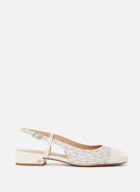 Slingbacks imprimées Blanc by MICHAEL KORS MICHAEL KORS Slingbacks imprimées Blanc