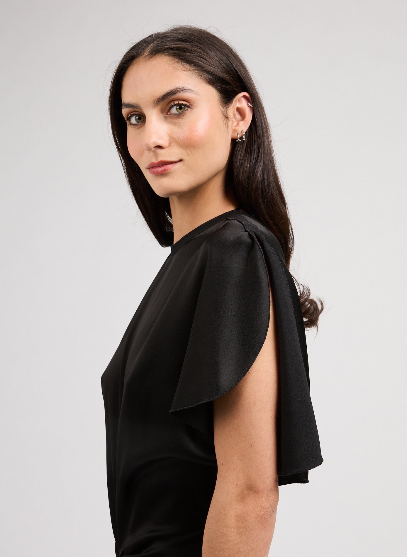 Flowing maxi dress VICTORIA BECKHAM Black