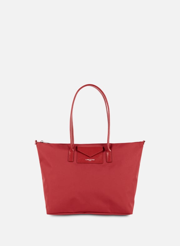 Grand sac cabas épaule - smart kba Rouge by LANCASTER LANCASTER Grand sac cabas épaule - smart kba Rouge