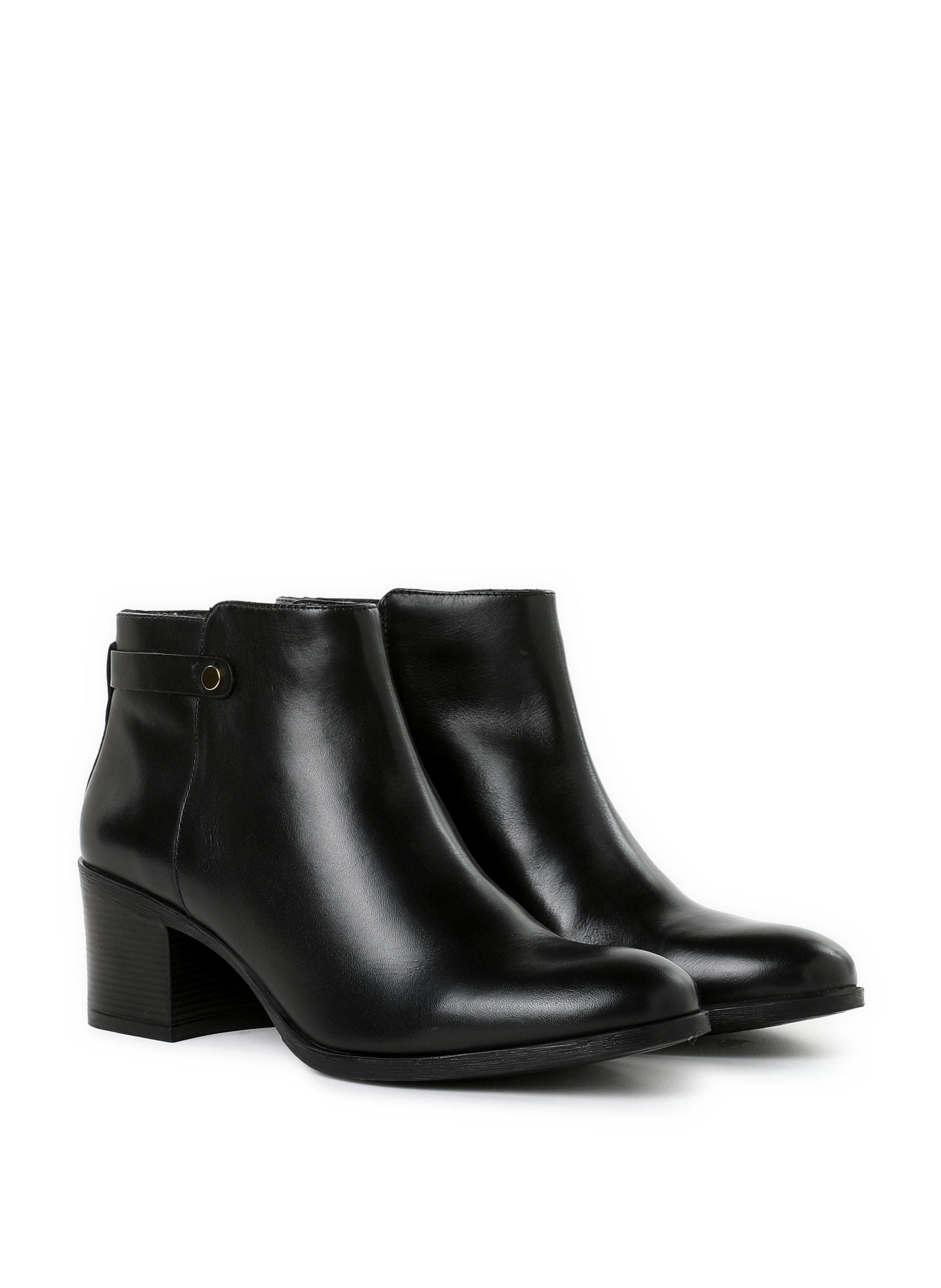 Asheel leather ankle boots GEOX Black