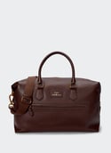 Sac week-end en cuir  Dark brown