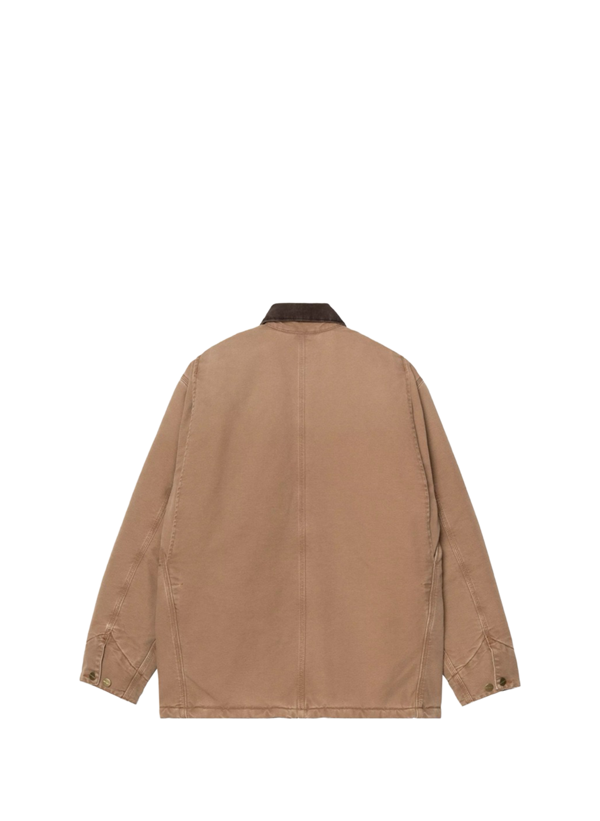 Veste ample à col contrasté en denim de coton CARHARTT WIP Beige