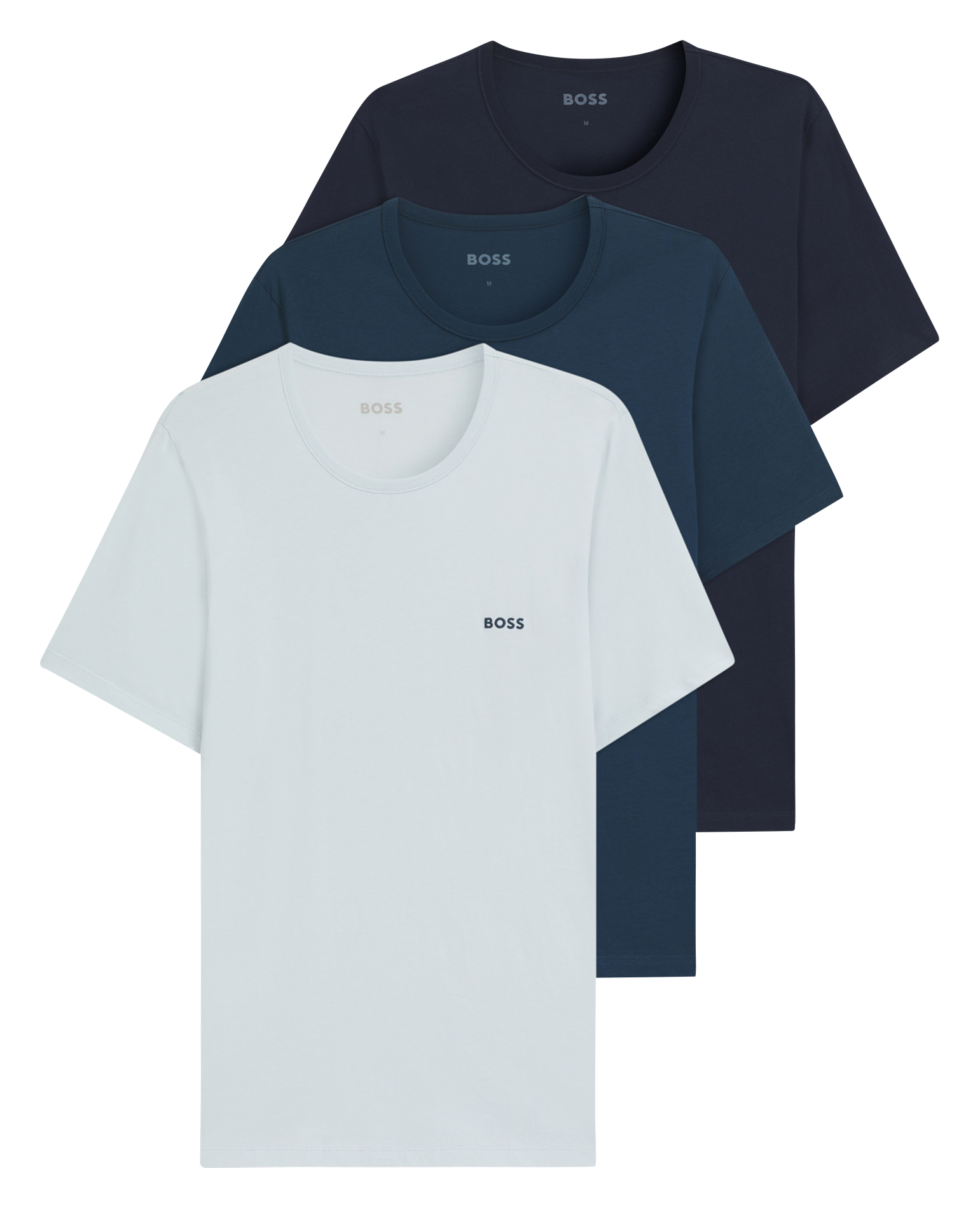 Lot de 3 tee-shirts ajustés en coton BOSS Multicolore