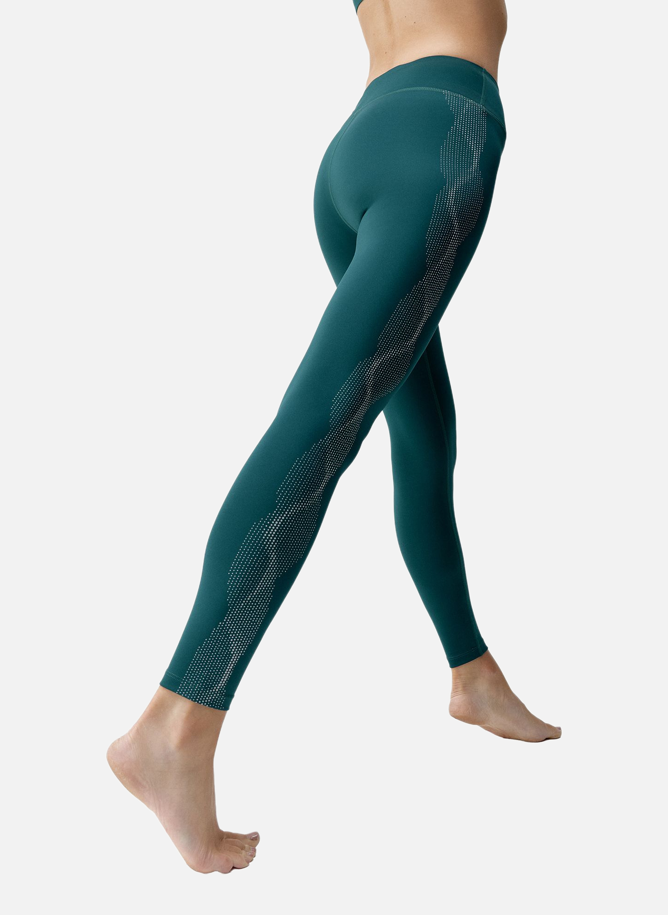 Legging de sport long performance kishi BORN LIVING YOGA Vert