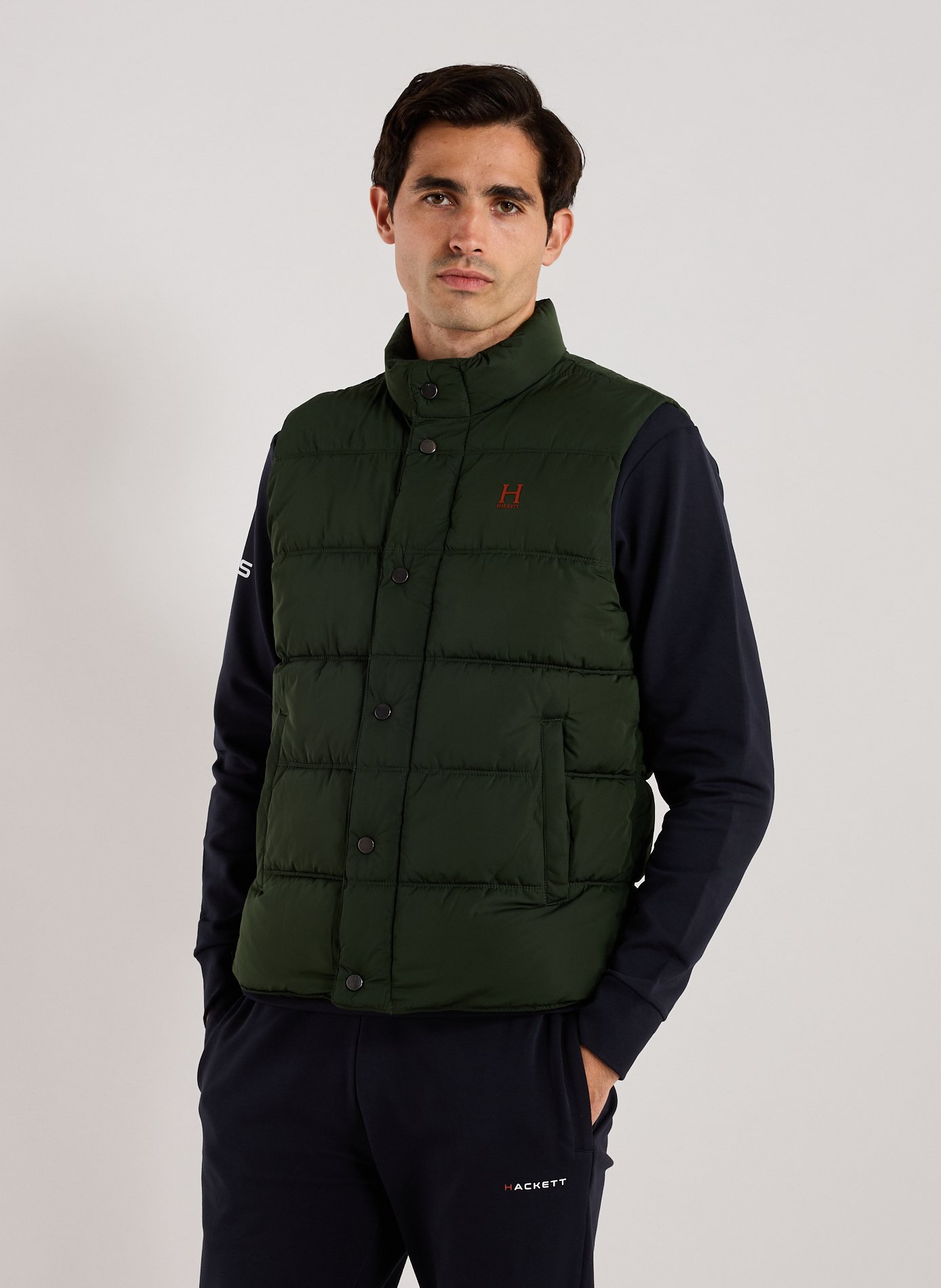 HACKETT Padded gilet Green