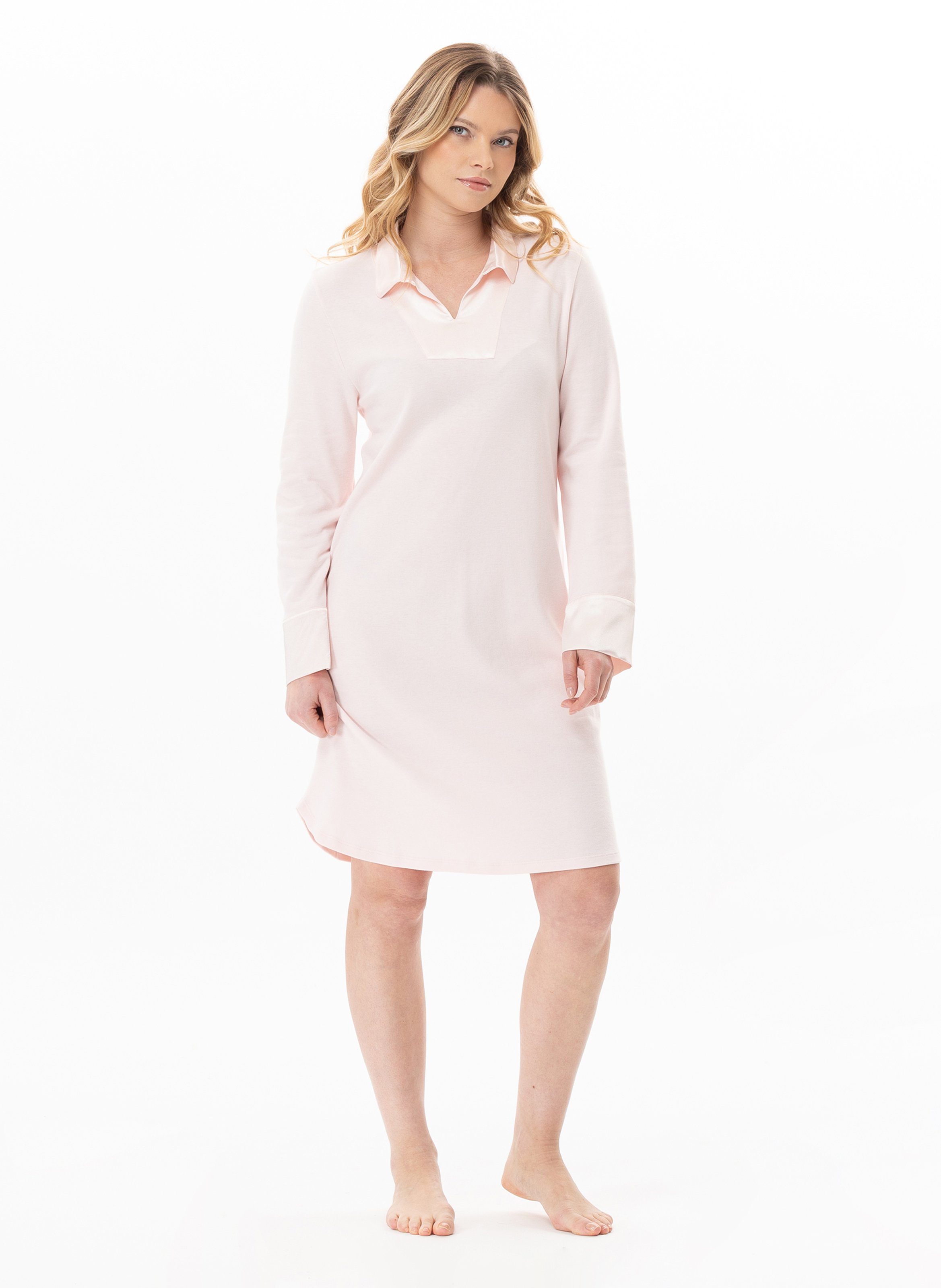 Chemise de nuit en coton andy 101 LE CHAT Rose
