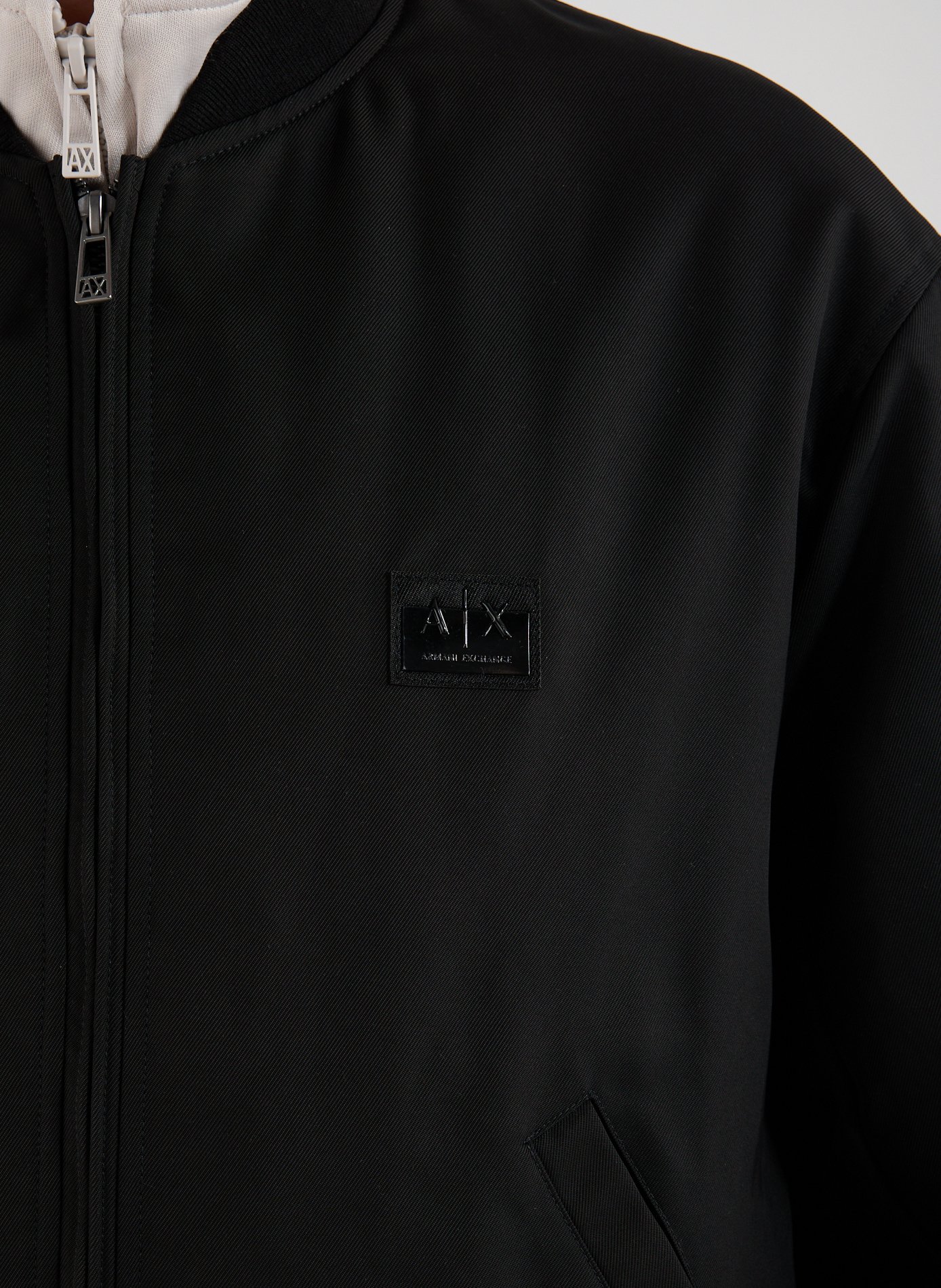 Bomber jacket with logo ARMANI EXCHANGE Black